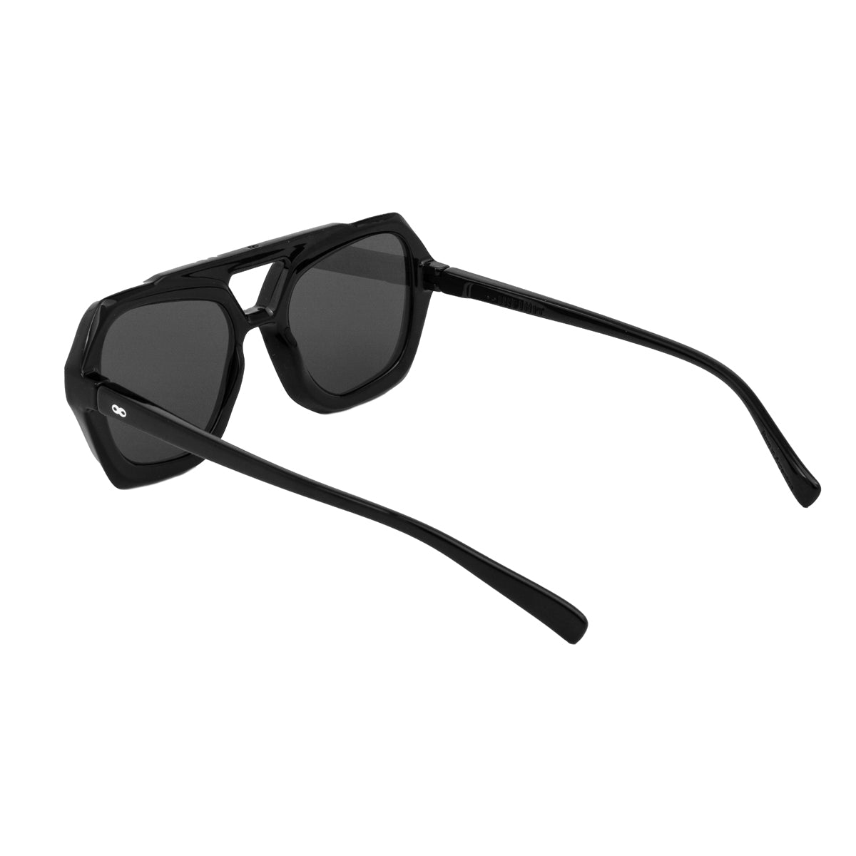 Anteojos de Sol - Tiger - Negro Brillo - Lente polarizado gris