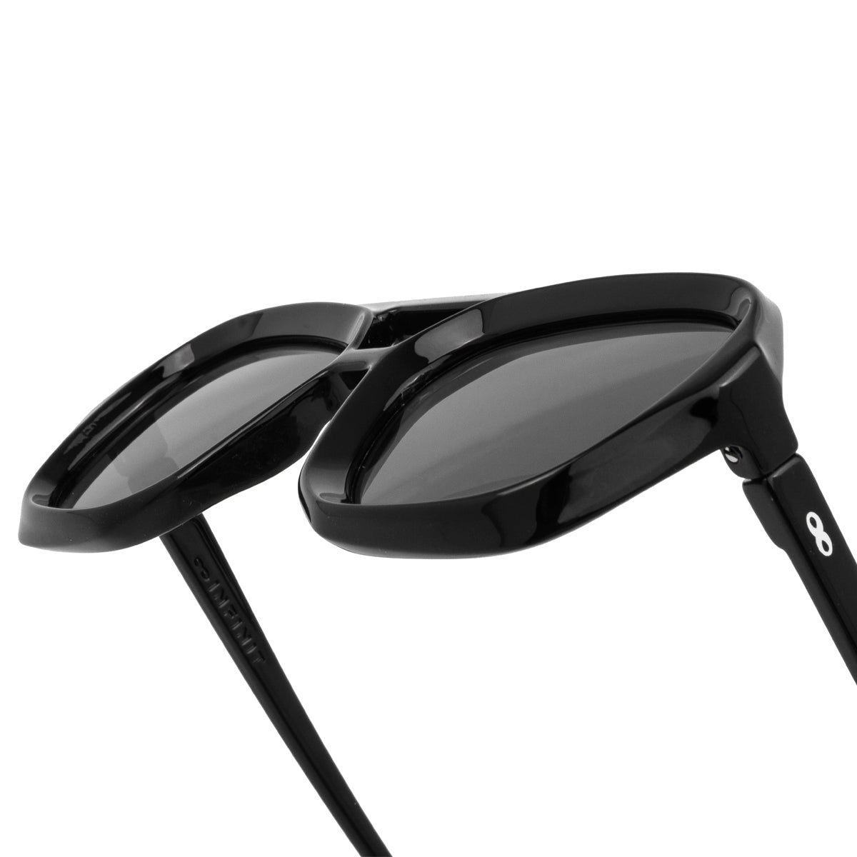 Anteojos de Sol - Tiger - Negro Brillo - Lente polarizado gris