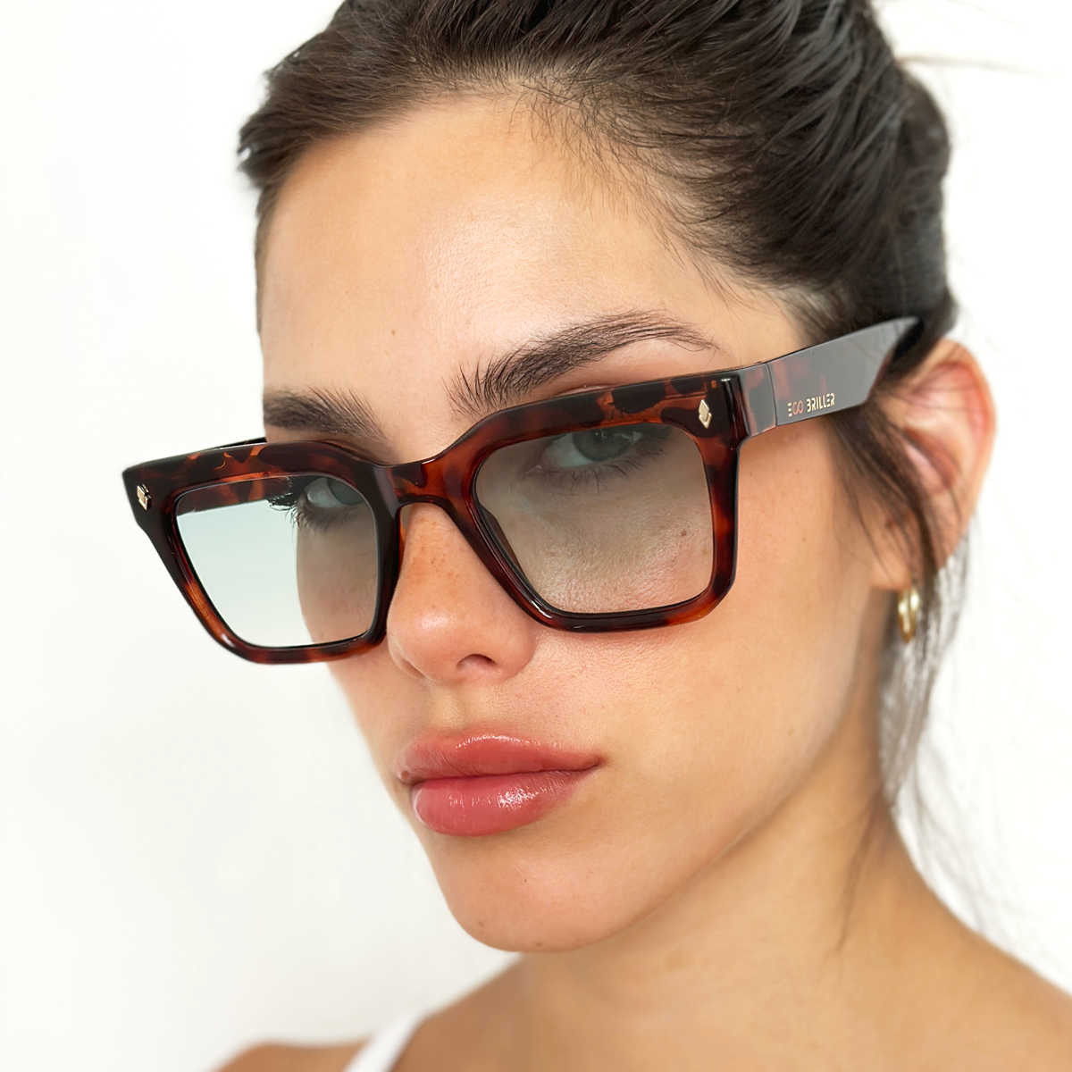 Anteojos de Sol - Jacobs - Carey - Lente verde degrade Eco Sustentable