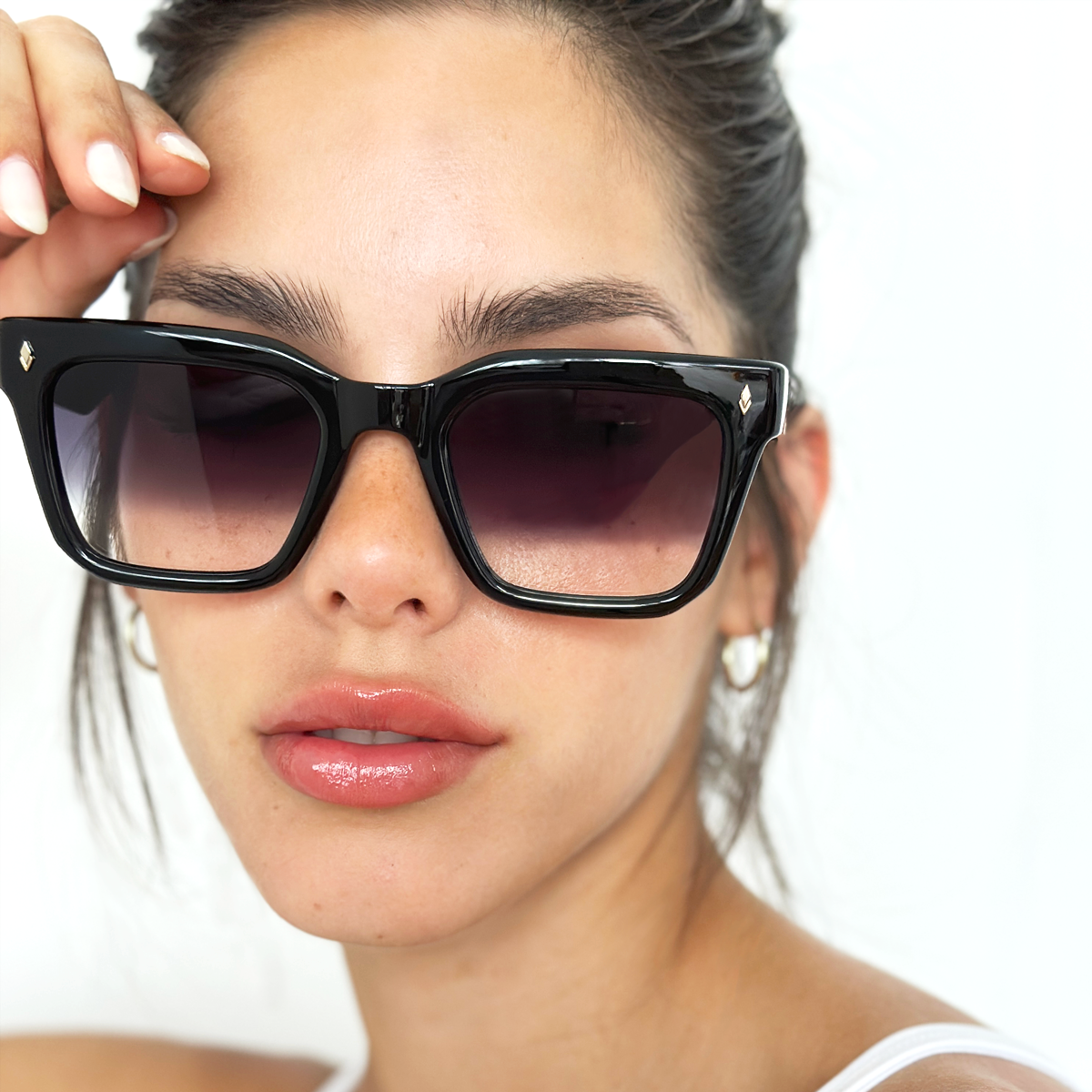 Anteojos De Sol - Jacobs - Negro Brillo - Lente Horizon Eco Sustentable