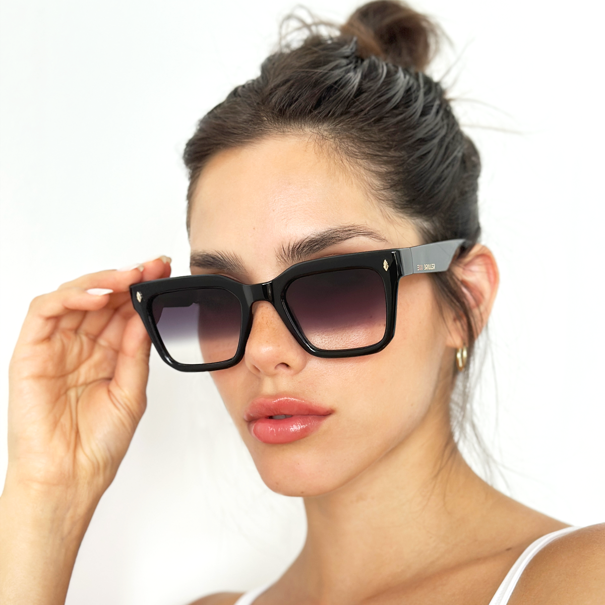 Anteojos De Sol - Jacobs - Negro Brillo - Lente Horizon Eco Sustentable