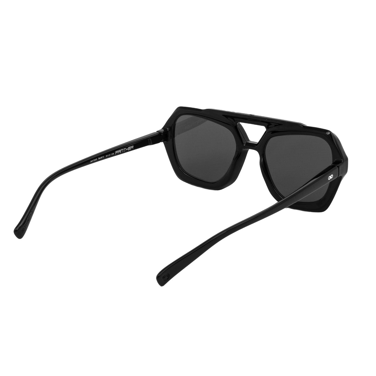 Anteojos de Sol - Tiger - Negro Brillo - Lente polarizado gris