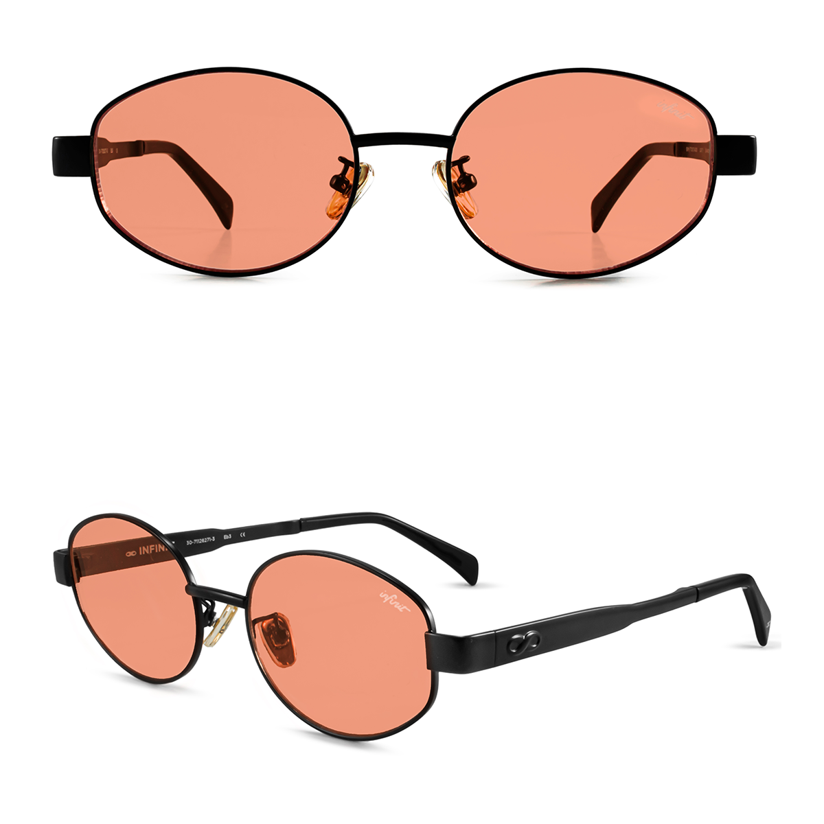 Anteojos de Sol - Alaska Negro Lente Coral