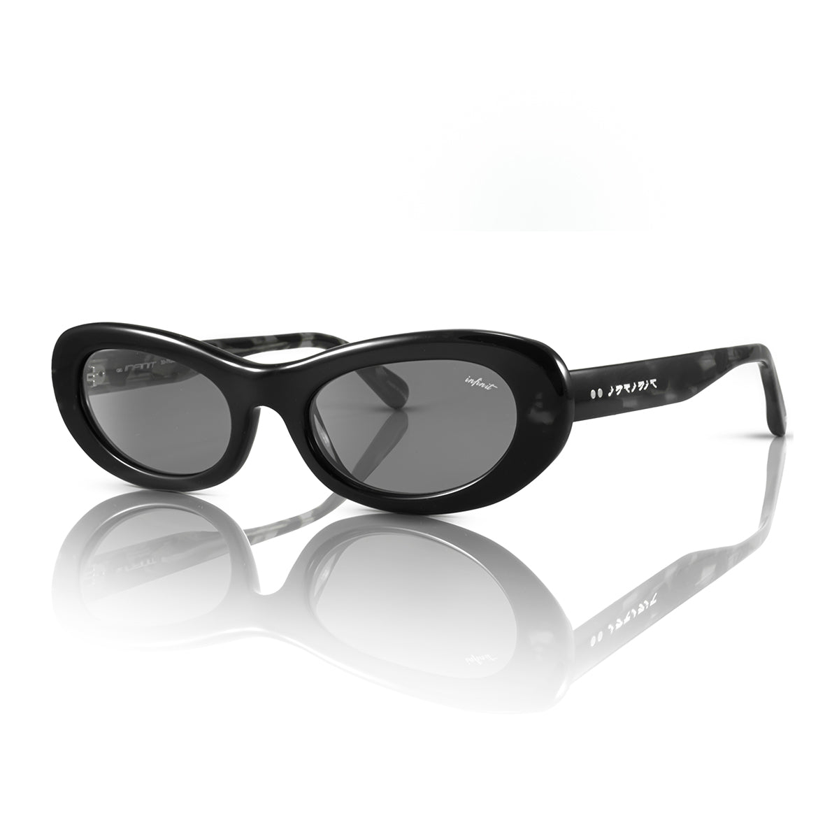 Anteojos de Sol - Asahi - Negro Brillo- Lente Gris