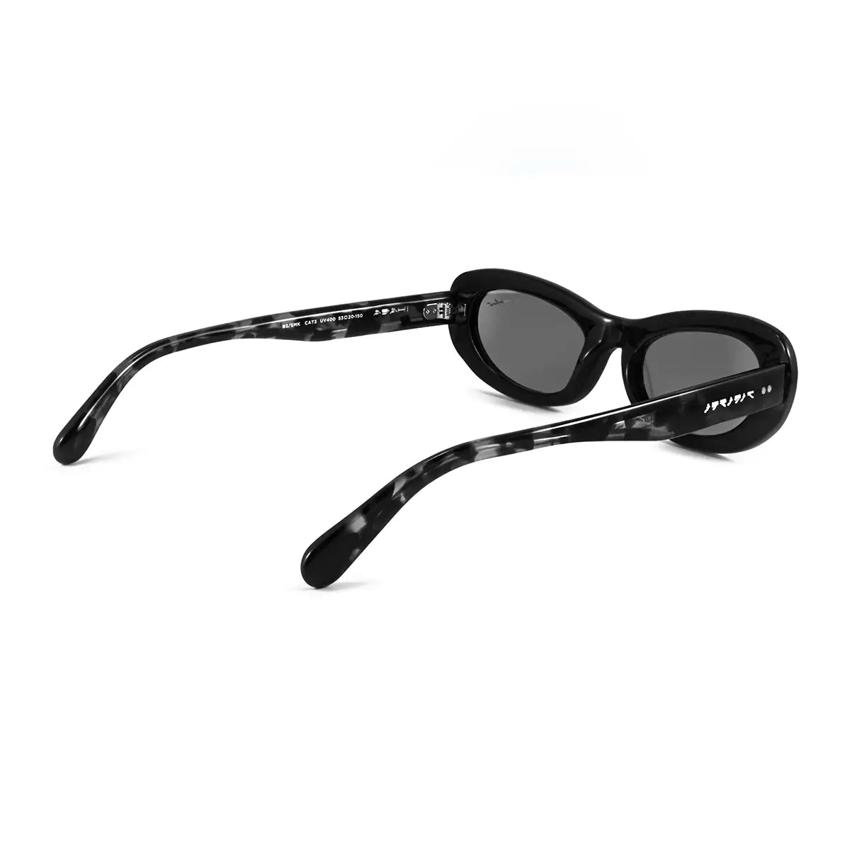 Anteojos de Sol - Asahi - Negro Brillo- Lente Gris
