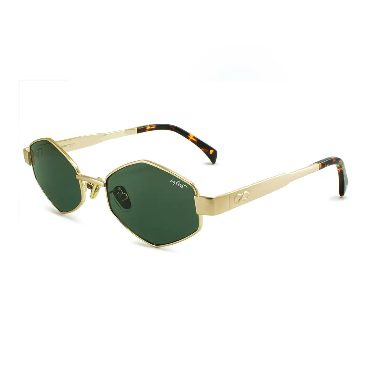 PREVENTA - Anteojos de Sol - Belice - Dorado - Lente Verde