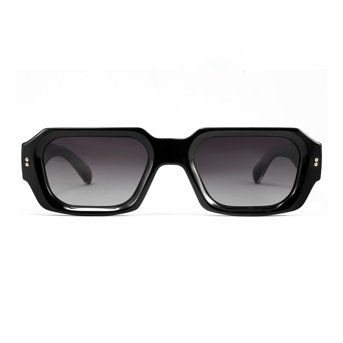 Anteojos de sol - Bronx Premium Series - Negro Brillo - Lente gris