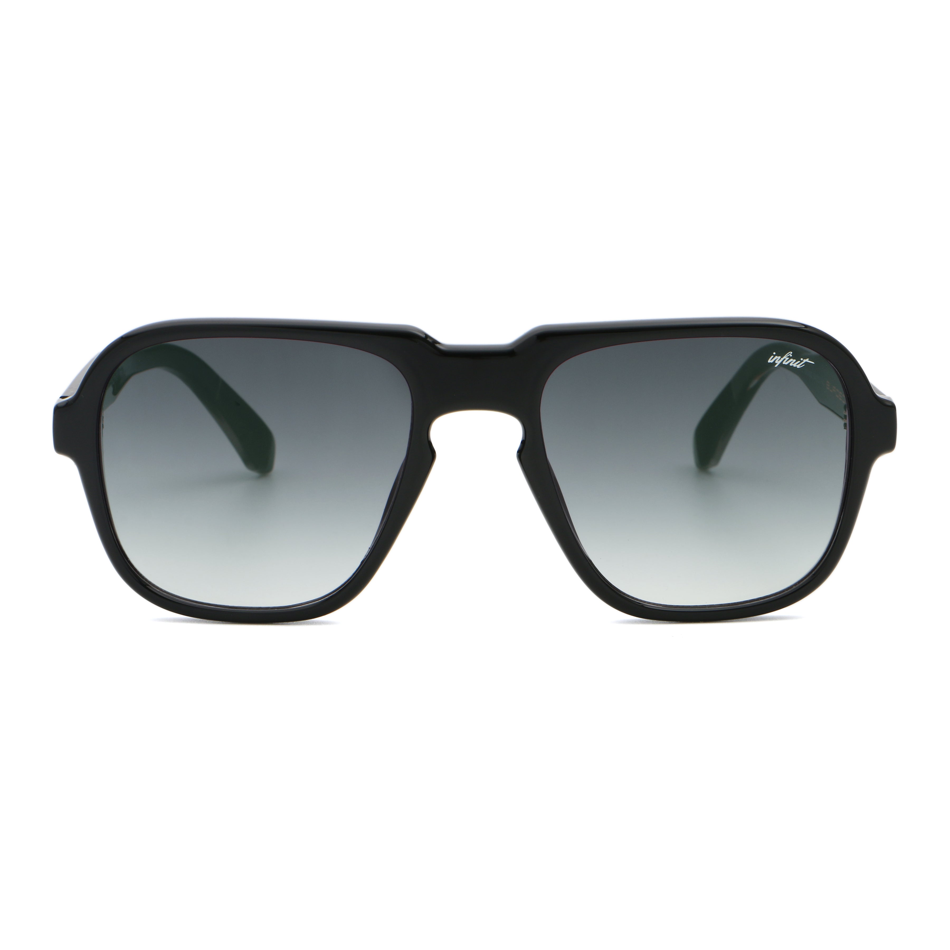 Anteojos de Sol - Burdeos Negro Brillo Lente Gris Degrade