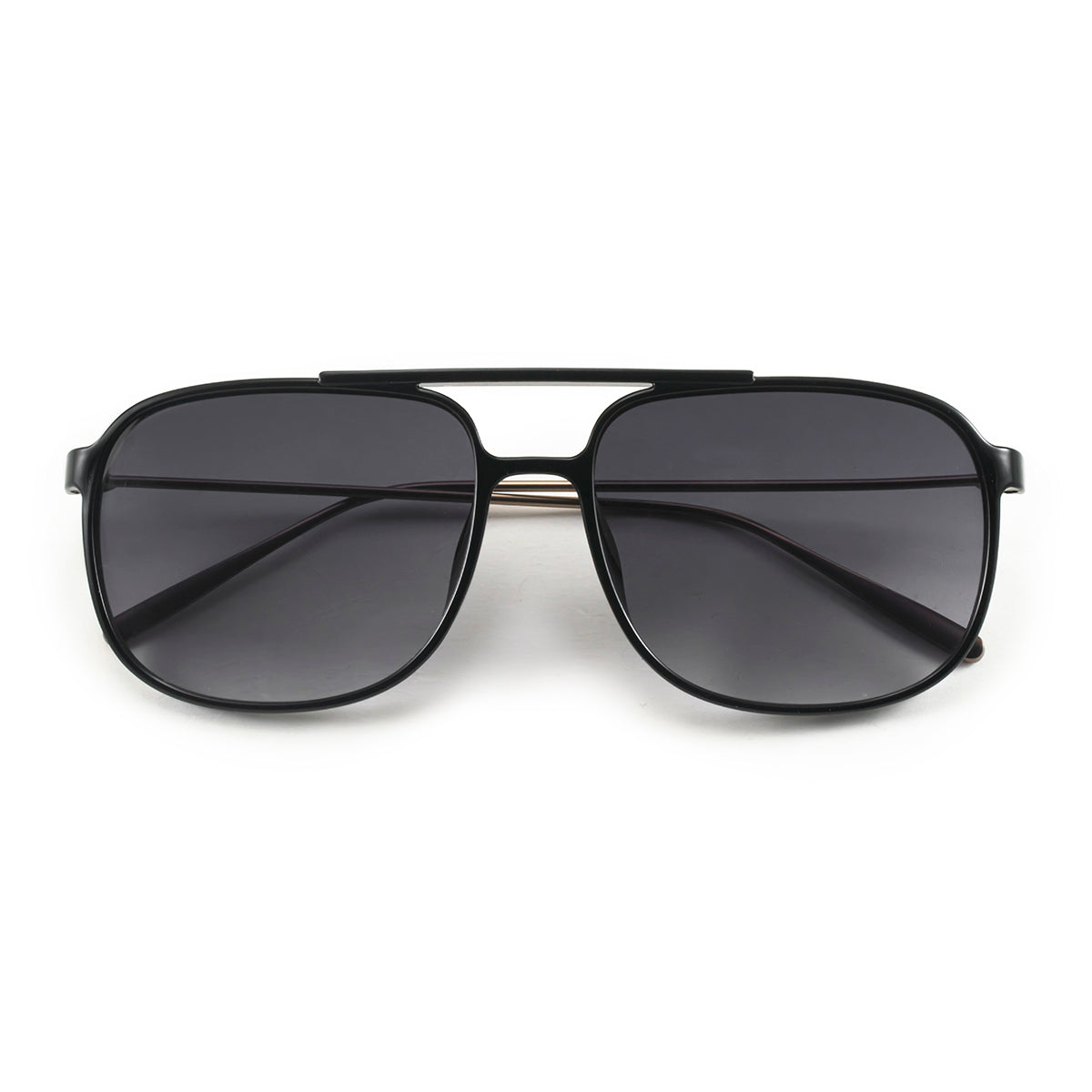 Anteojos de Sol - Caravan - Negro Brillo - Lente gris degrade