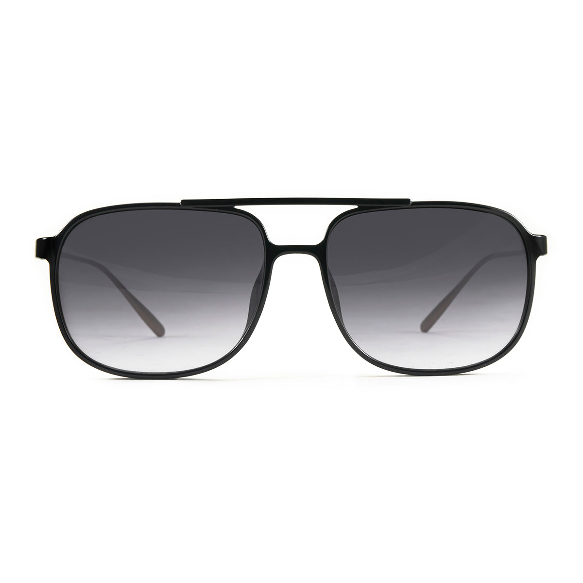 Anteojos de Sol - Caravan - Negro Brillo - Lente gris degrade