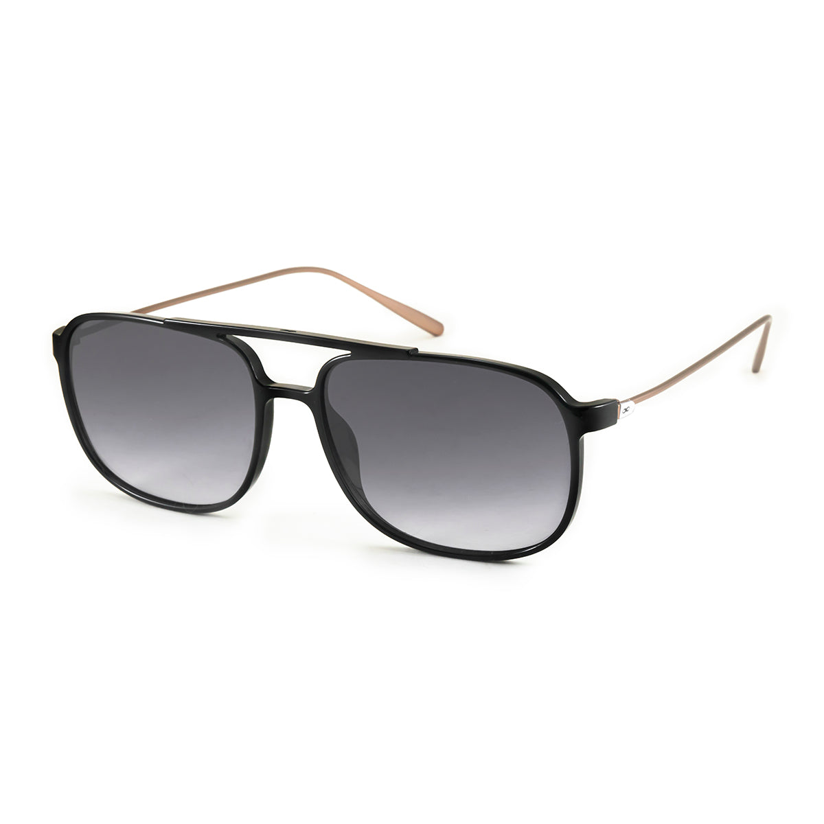 Anteojos de Sol - Caravan - Negro Brillo - Lente gris degrade