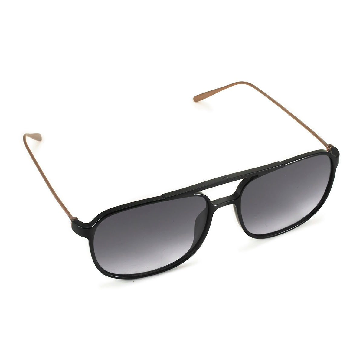 Anteojos de Sol - Caravan - Negro Brillo - Lente gris degrade