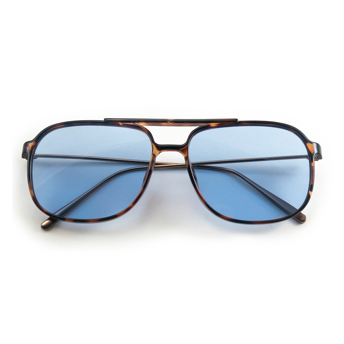 Anteojos de Sol - Caravan - Carey - Lente retro azul