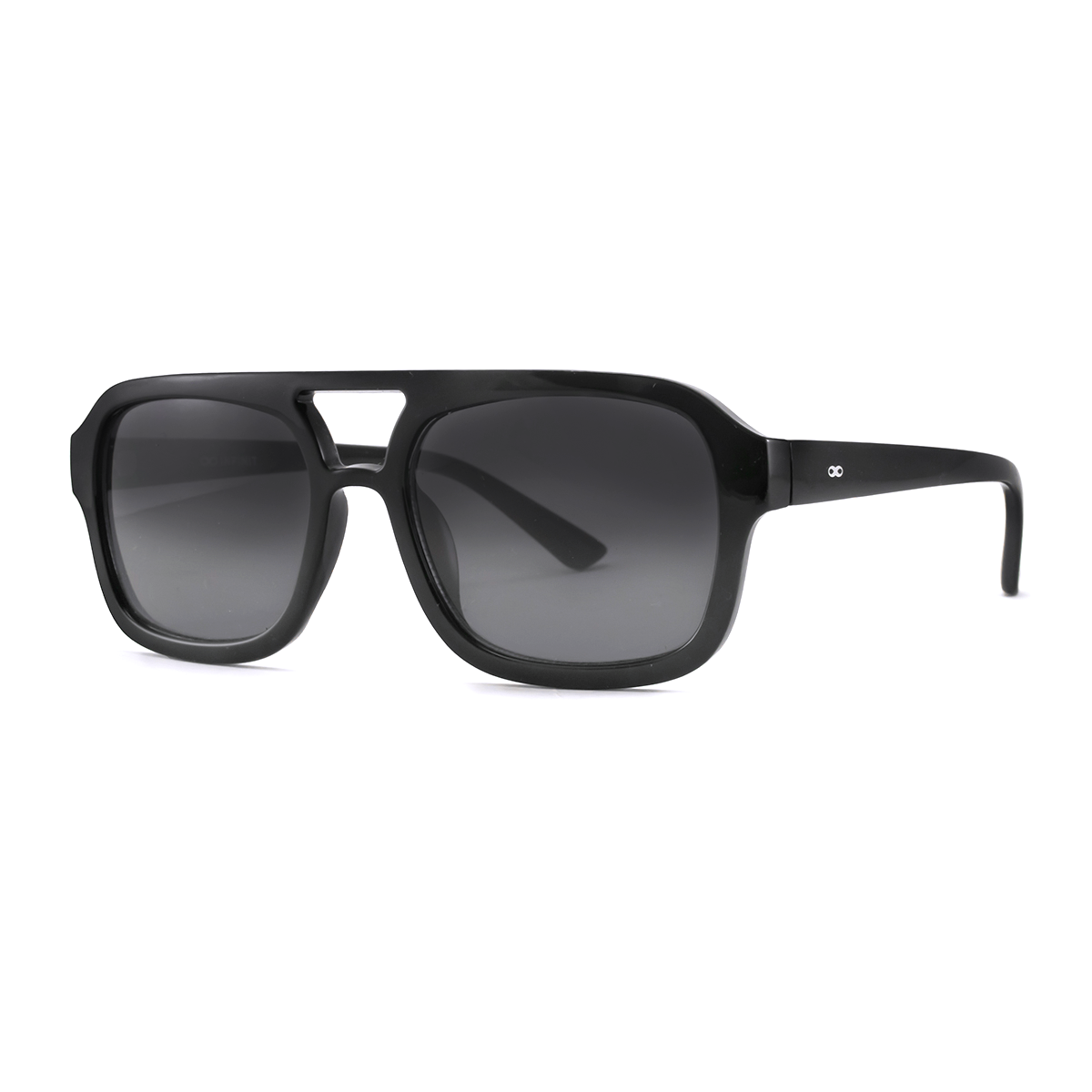 Anteojos de Sol - Corsa - Negro Brillo - Lente polarizada gris degrade
