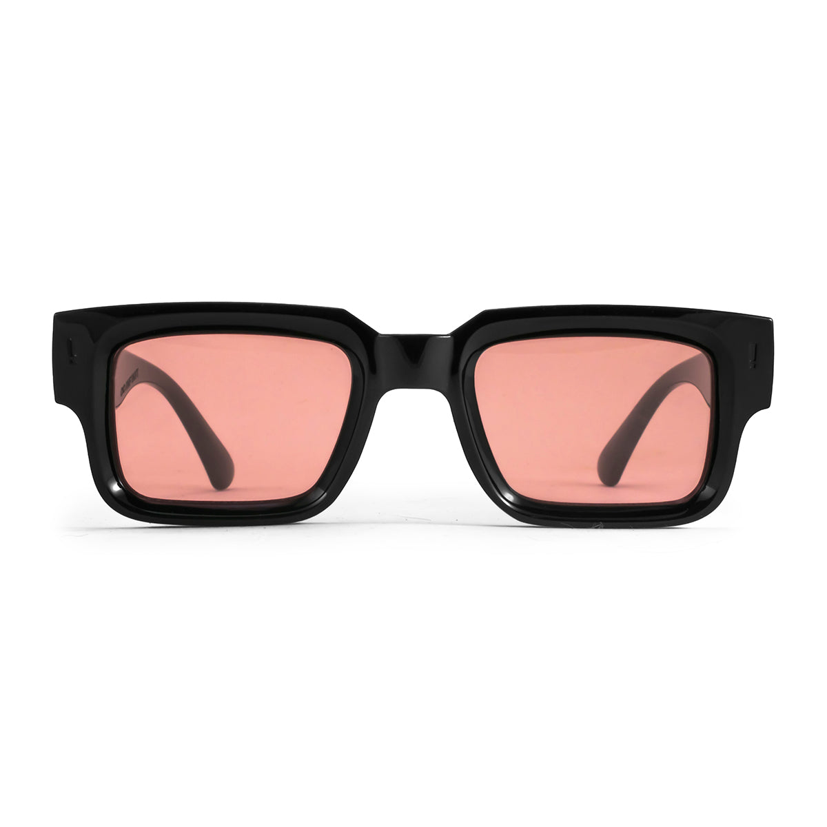 Anteojos de Sol - Exclamation - Negro Brillo - Lente Rosa
