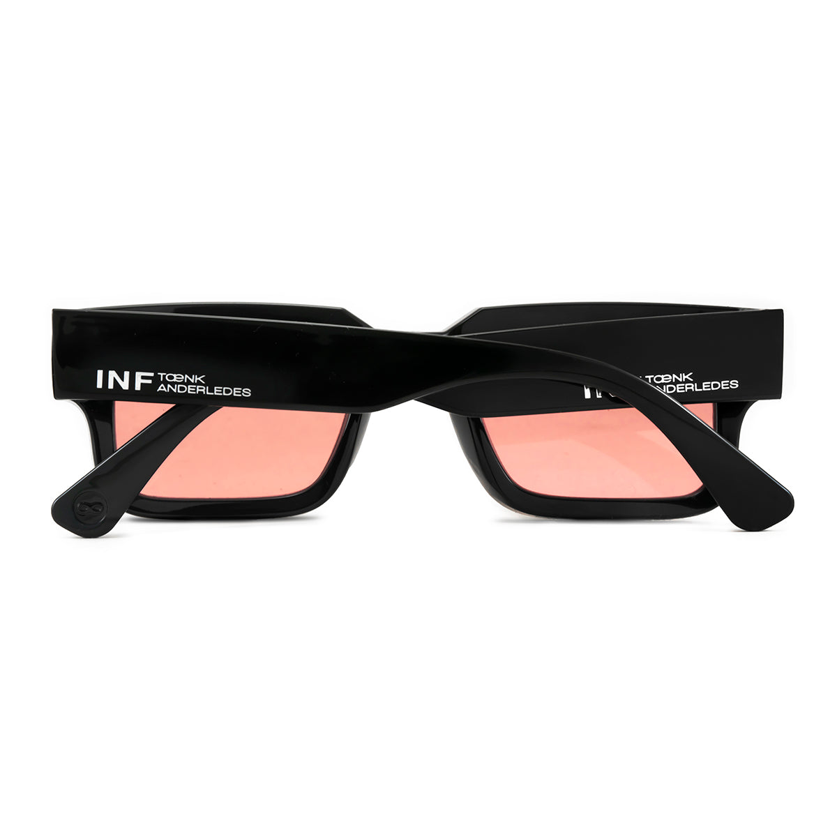 Anteojos de Sol - Exclamation - Negro Brillo - Lente Rosa