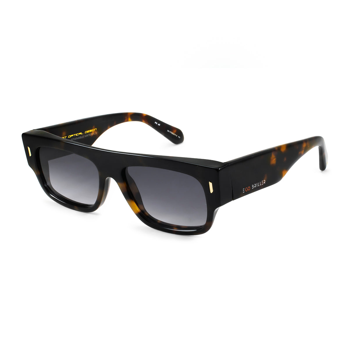 Anteojos De Sol - Glasgow Premium Series - Carey - Lente Gris Degrade Eco Sustentable