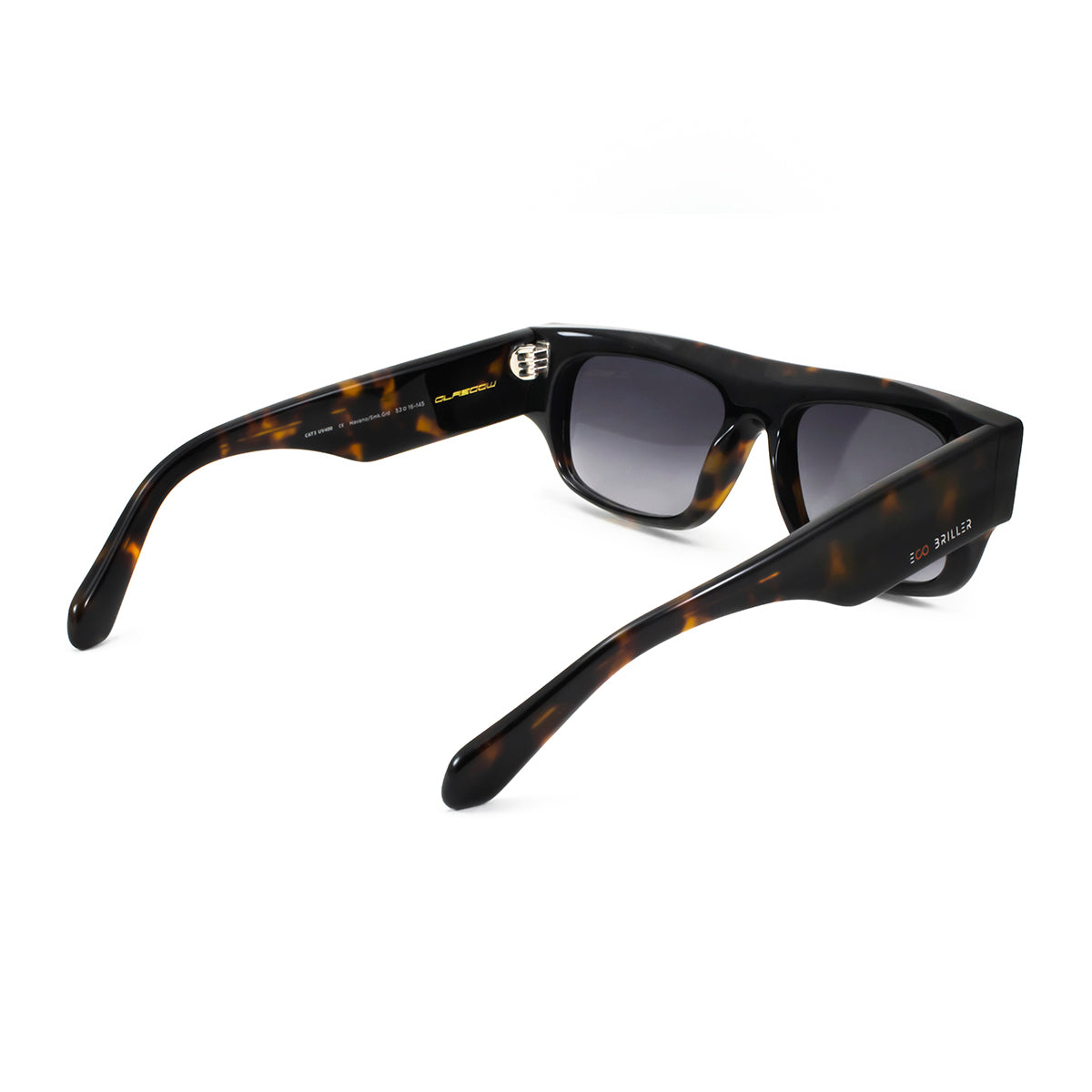 Anteojos De Sol - Glasgow Premium Series - Carey - Lente Gris Degrade Eco Sustentable