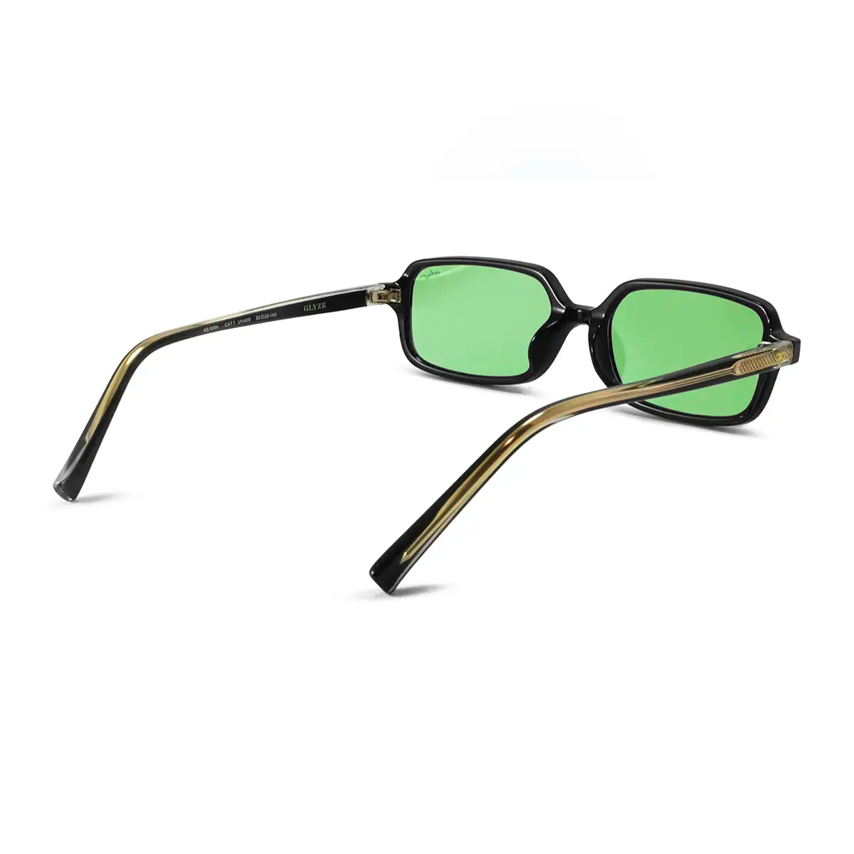 Anteojos de Sol - Glyze Negro Brillo Lente Verde