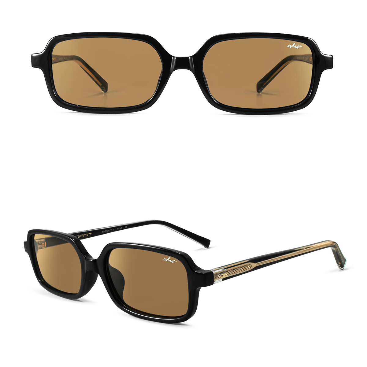 Anteojos de Sol - Glyze Negro Brillo Lente Tostado