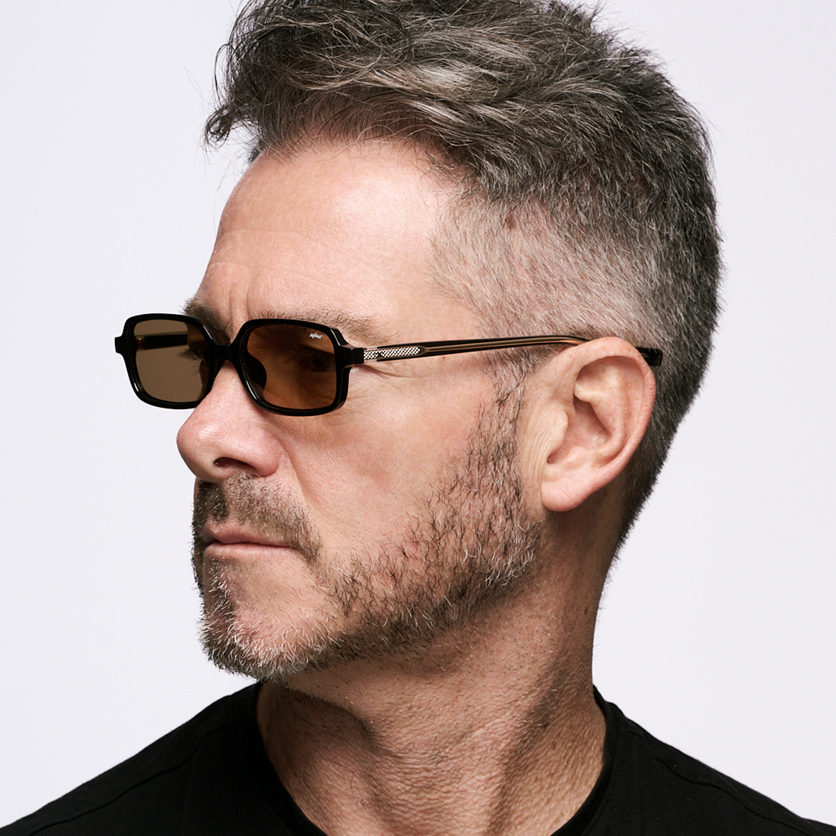 Anteojos de Sol - Glyze Negro Brillo Lente Tostado