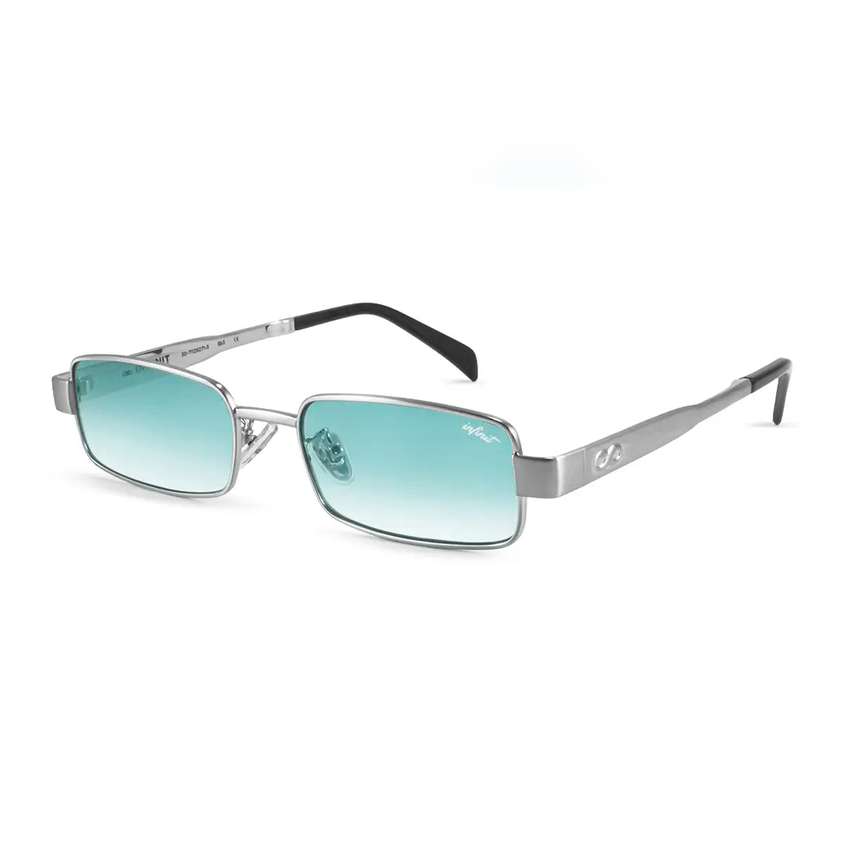 Anteojos de Sol - Honshu Plateado Lente Celeste Degrade