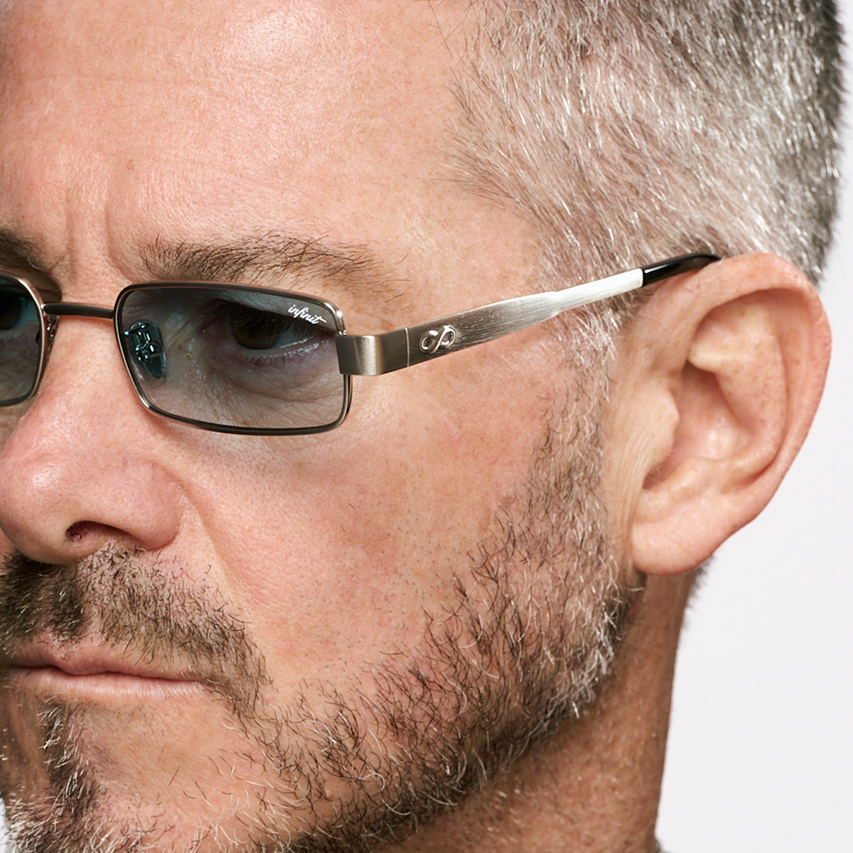 Anteojos de Sol - Honshu Plateado Lente Celeste Degrade