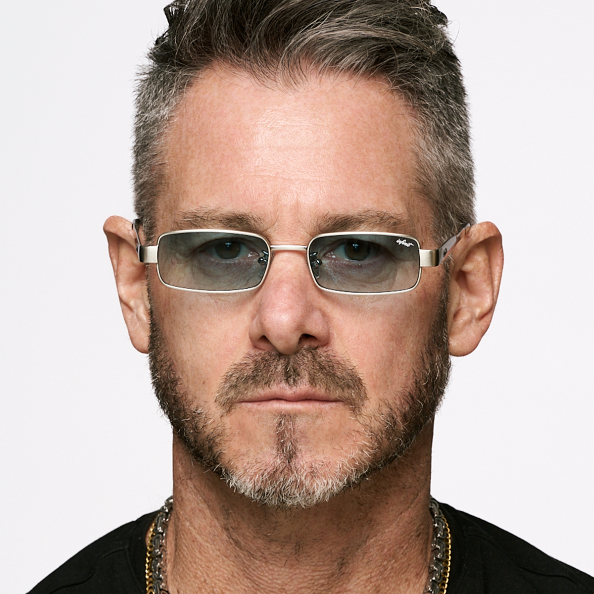 Anteojos de Sol - Honshu Plateado Lente Celeste Degrade