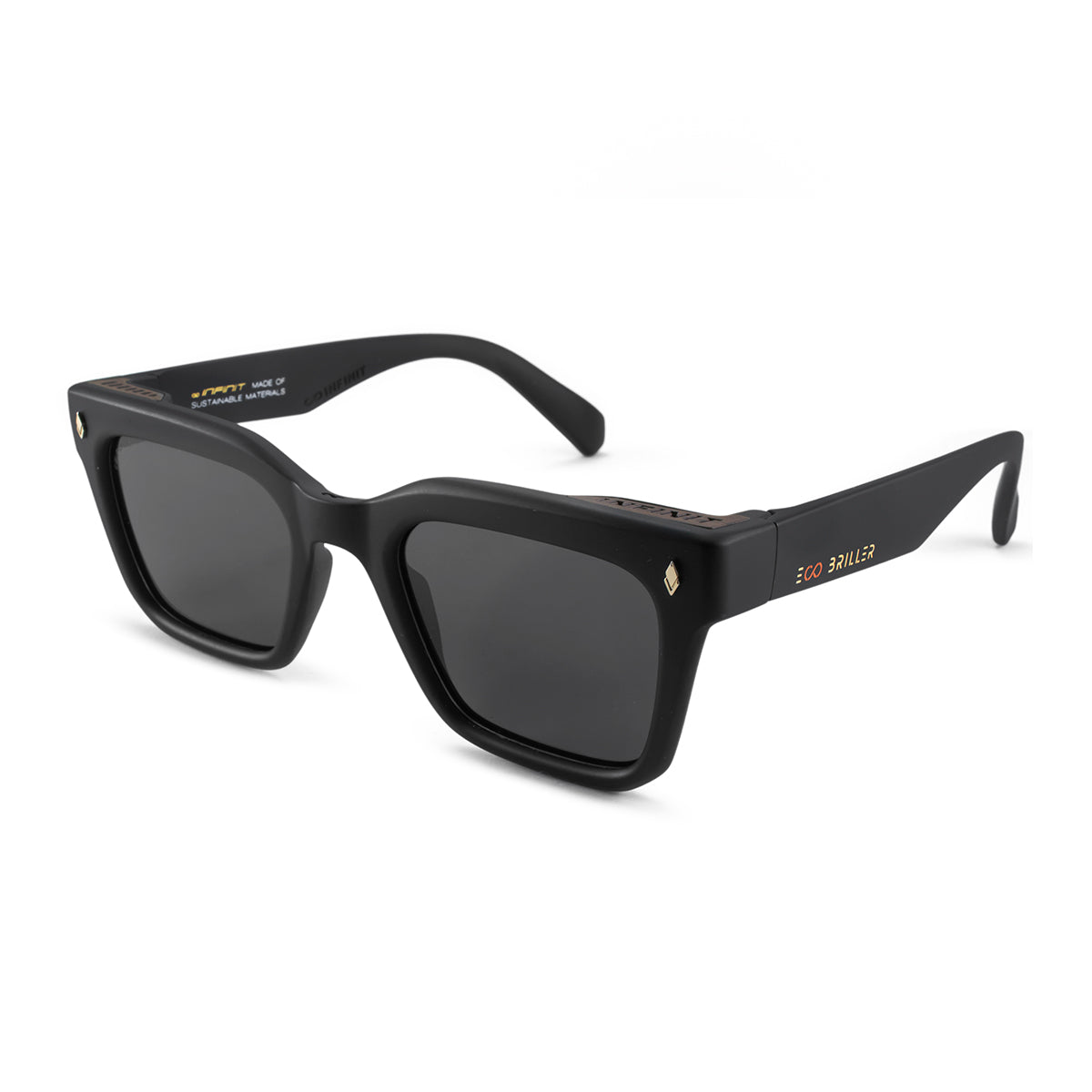 Anteojos De Sol - Jacobs Negro Mate - Lente Gris Polarizado Eco Sustentable