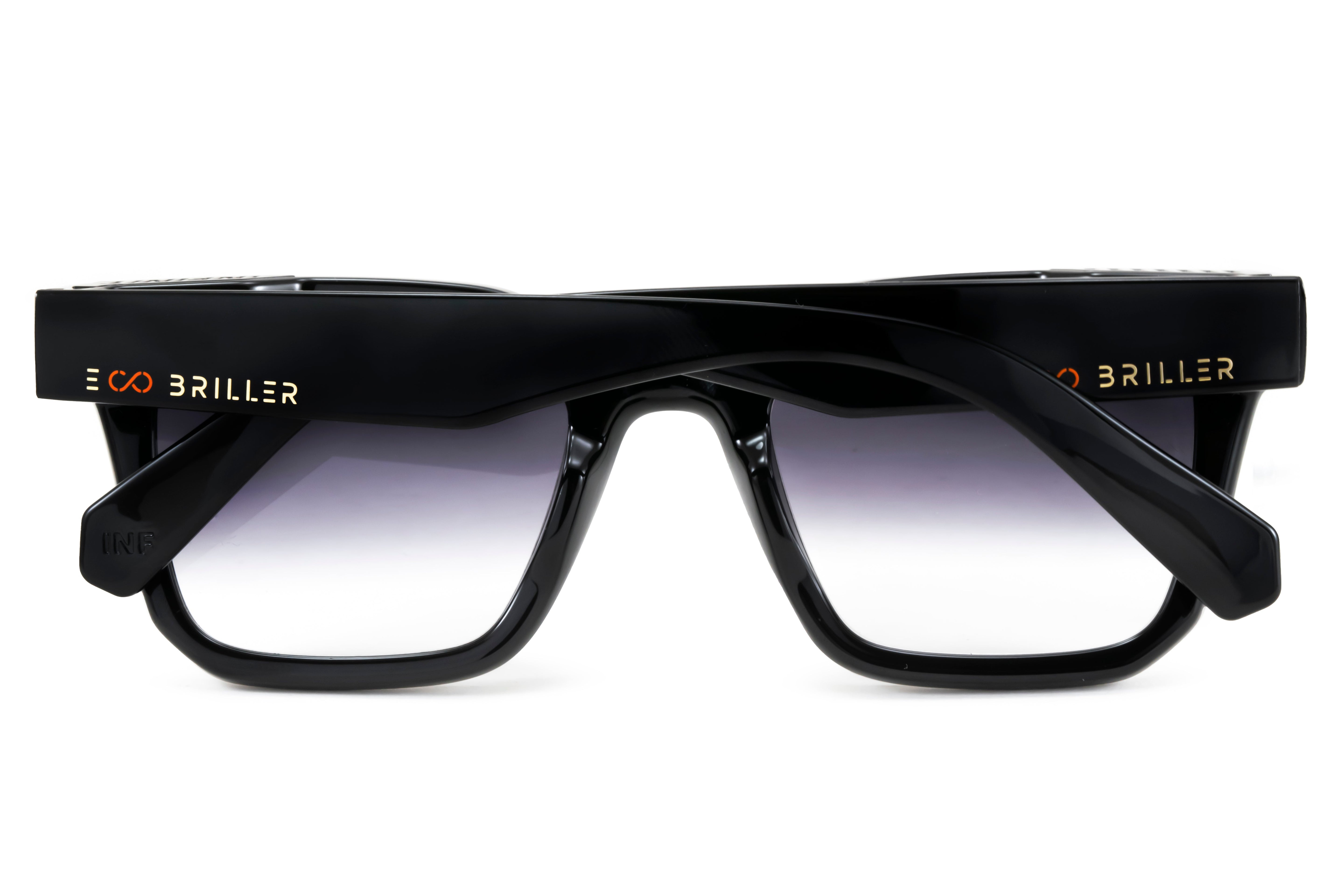 Anteojos De Sol - Jacobs - Negro Brillo - Lente Horizon Eco Sustentable