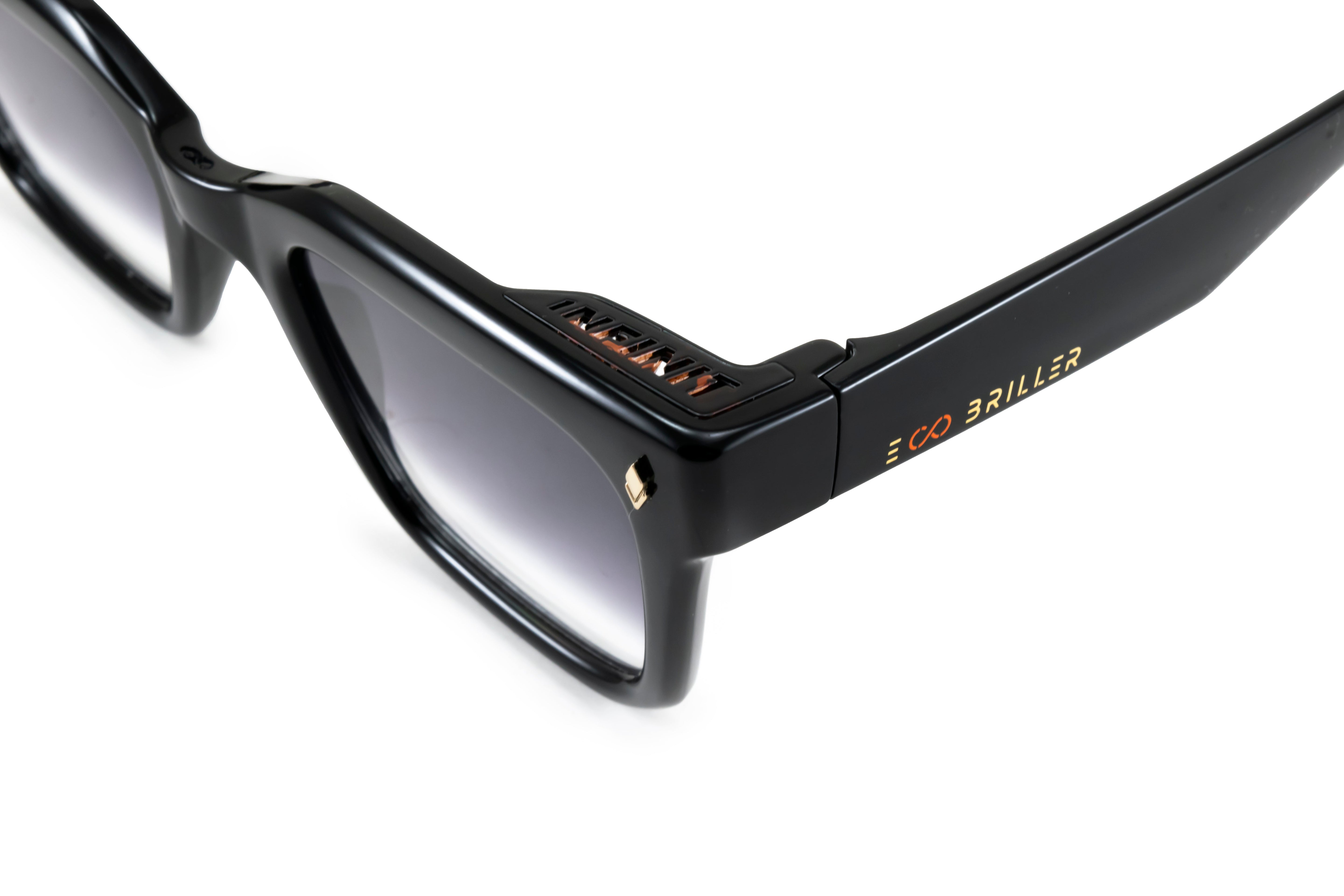 Anteojos De Sol - Jacobs - Negro Brillo - Lente Horizon Eco Sustentable