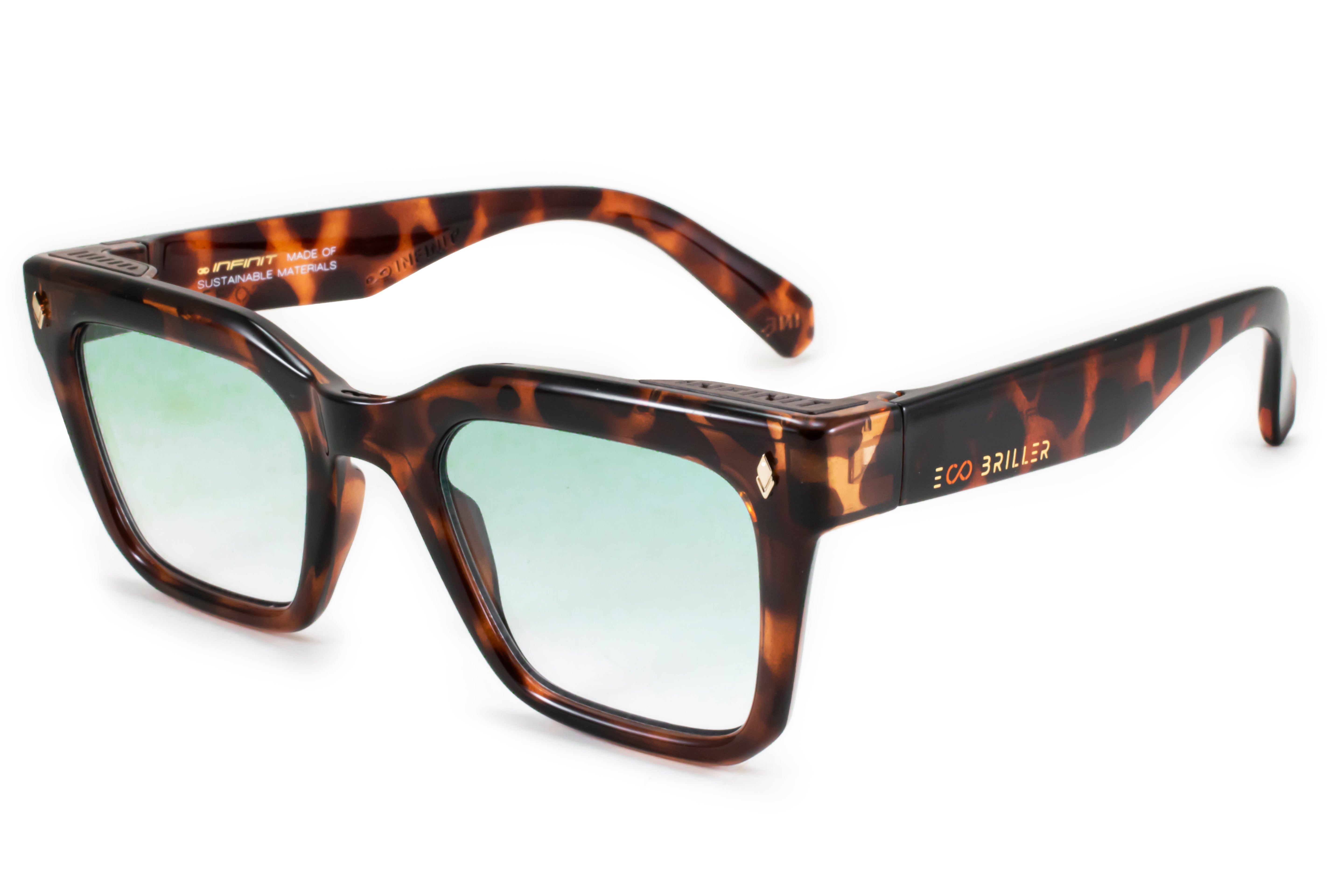 Anteojos de Sol - Jacobs - Carey - Lente verde degrade Eco Sustentable