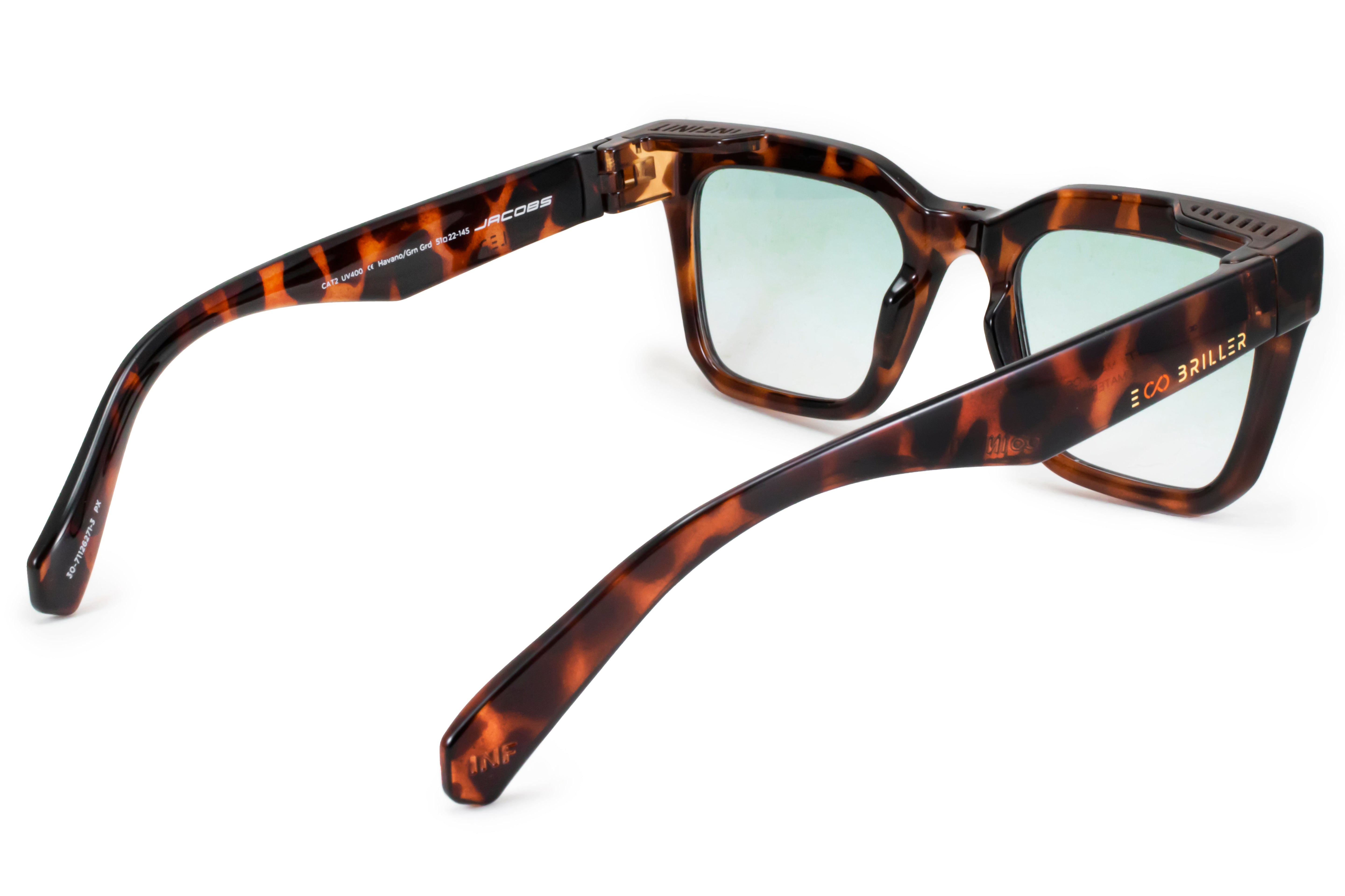 Anteojos de Sol - Jacobs - Carey - Lente verde degrade Eco Sustentable