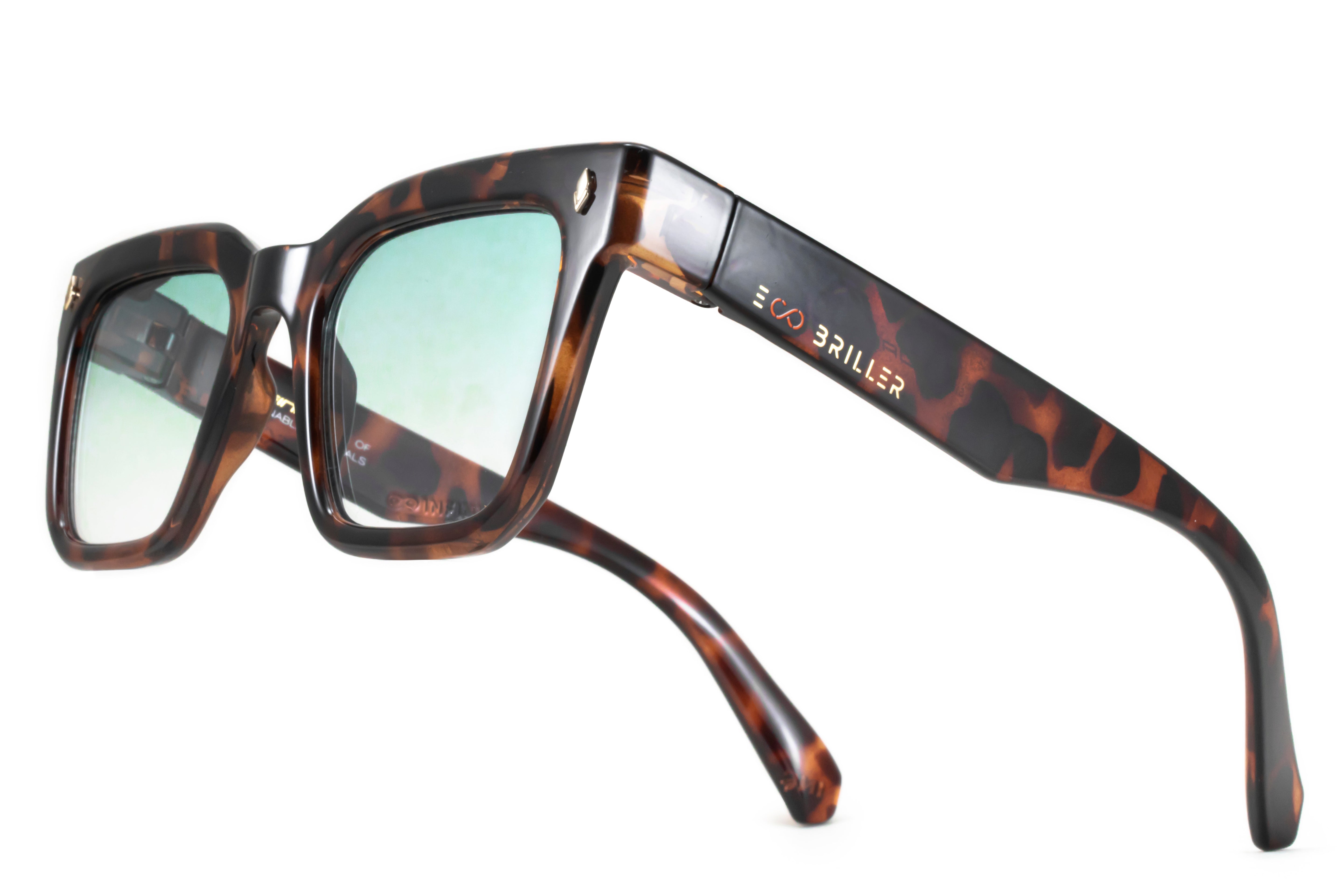 Anteojos de Sol - Jacobs - Carey - Lente verde degrade Eco Sustentable