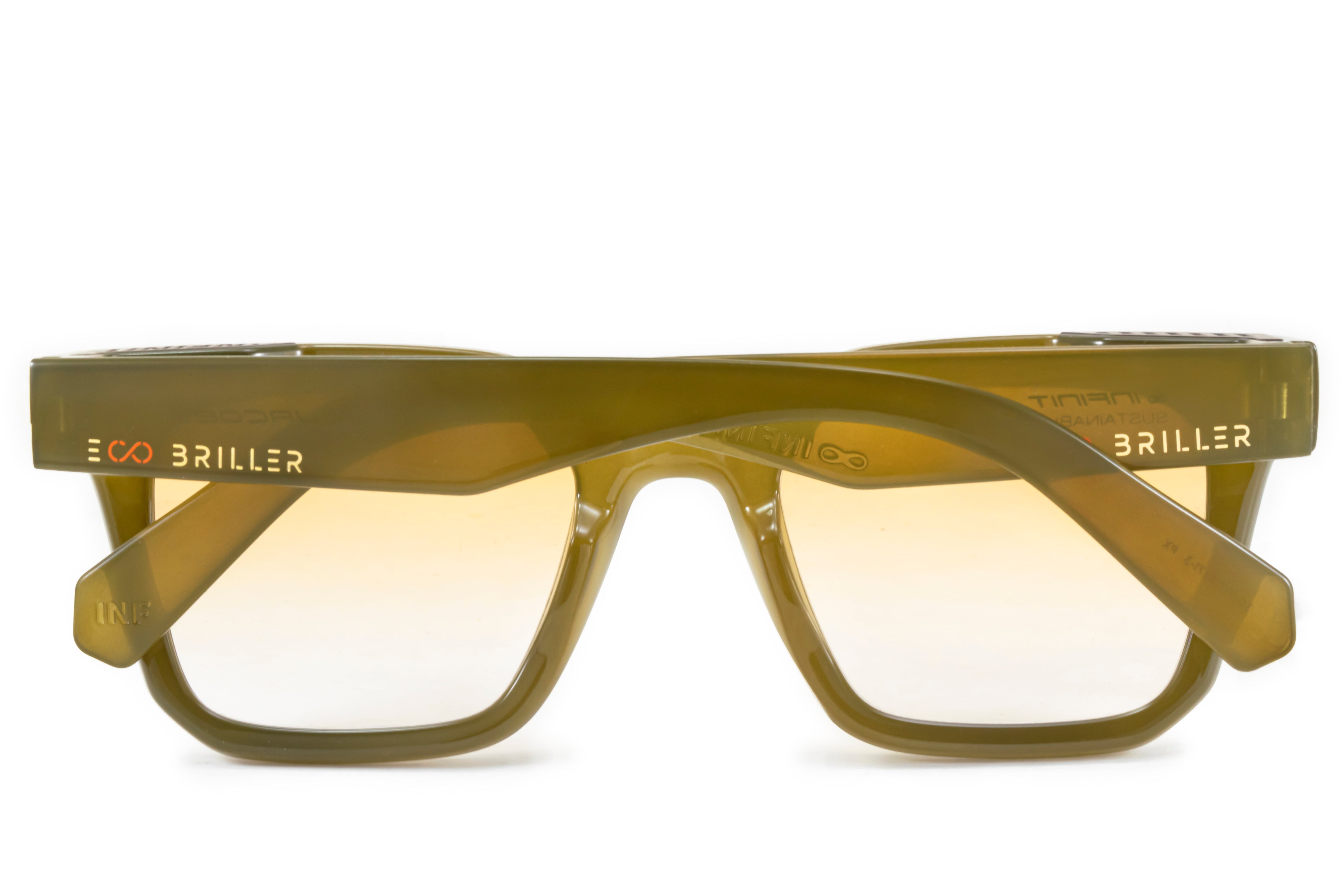 Anteojos de Sol - Jacobs - Milky Brown - Lente Naranja degrade Eco Sustentable