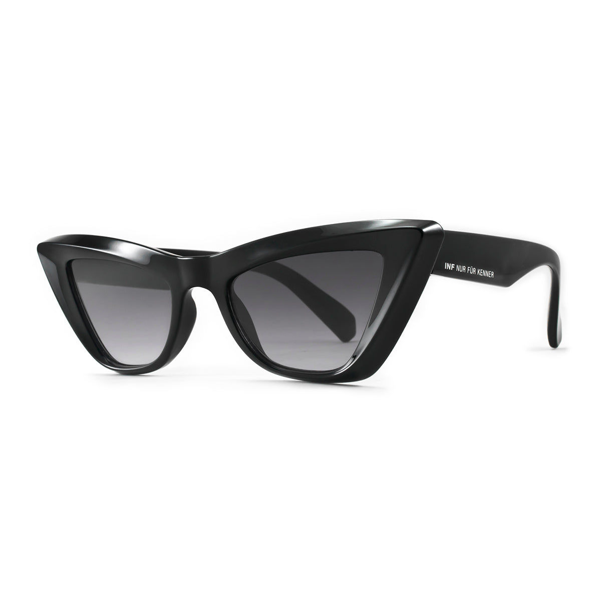 Anteojos de Sol - Linz - Negro Brillo - Lente gris degrade