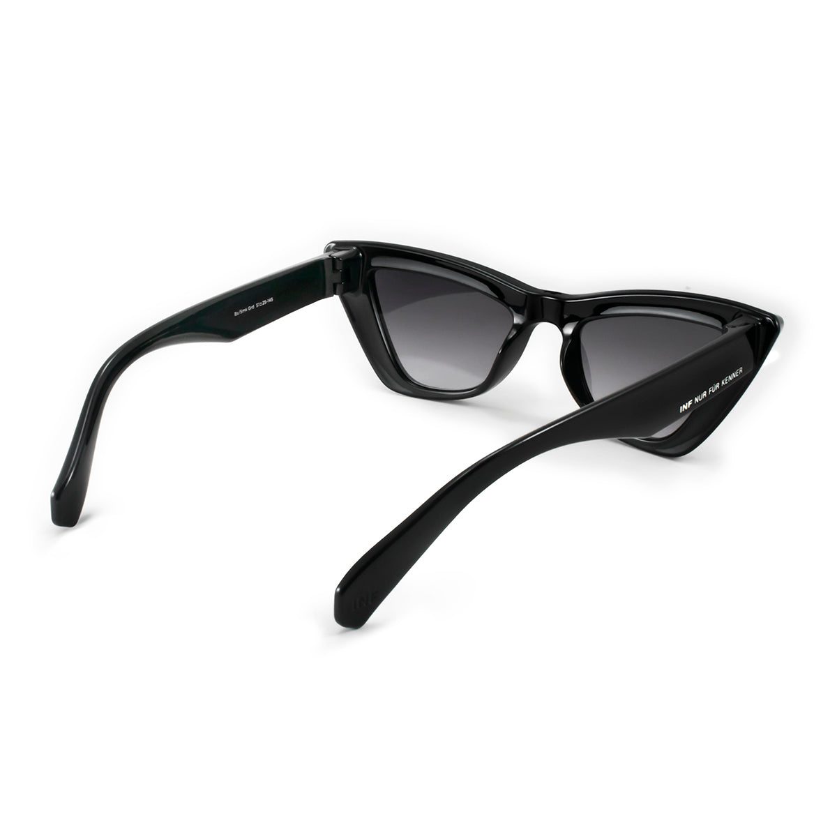 Anteojos de Sol - Linz - Negro Brillo - Lente gris degrade