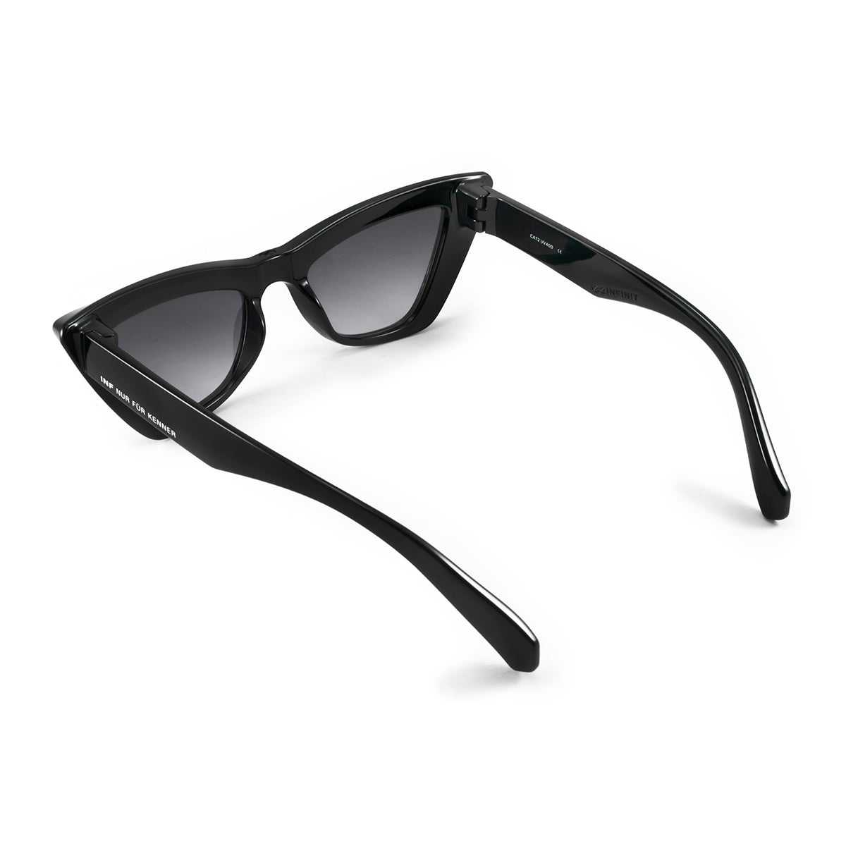 Anteojos de Sol - Linz - Negro Brillo - Lente gris degrade