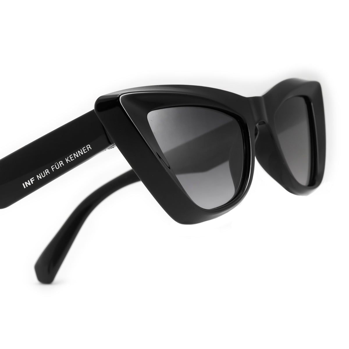 Anteojos de Sol - Linz - Negro Brillo - Lente gris degrade