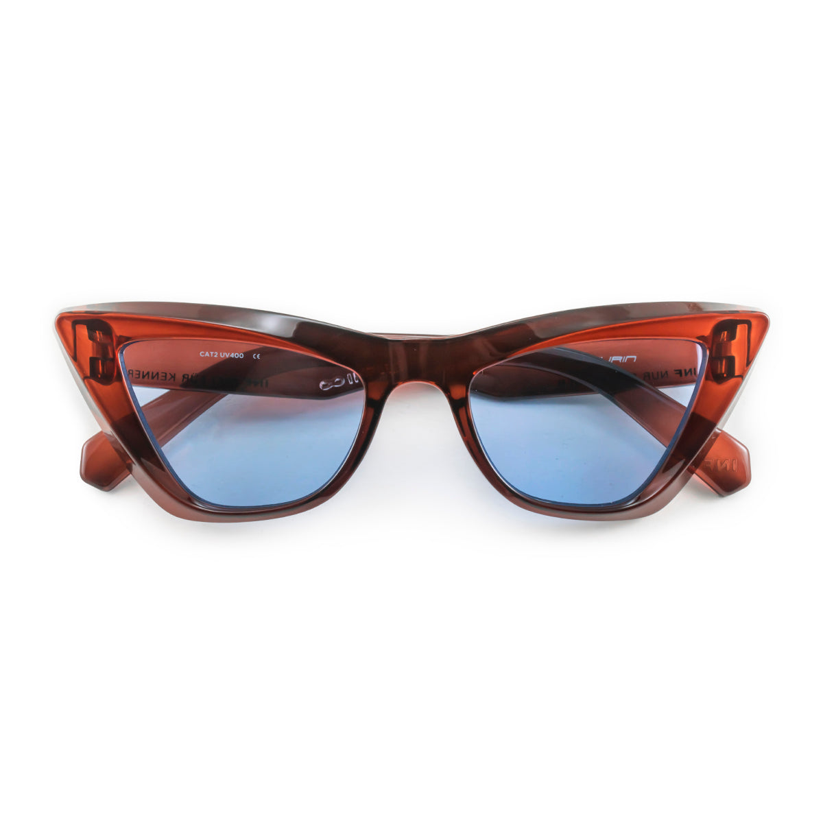 Anteojos de Sol - Linz - Chocolate - Lente Celeste