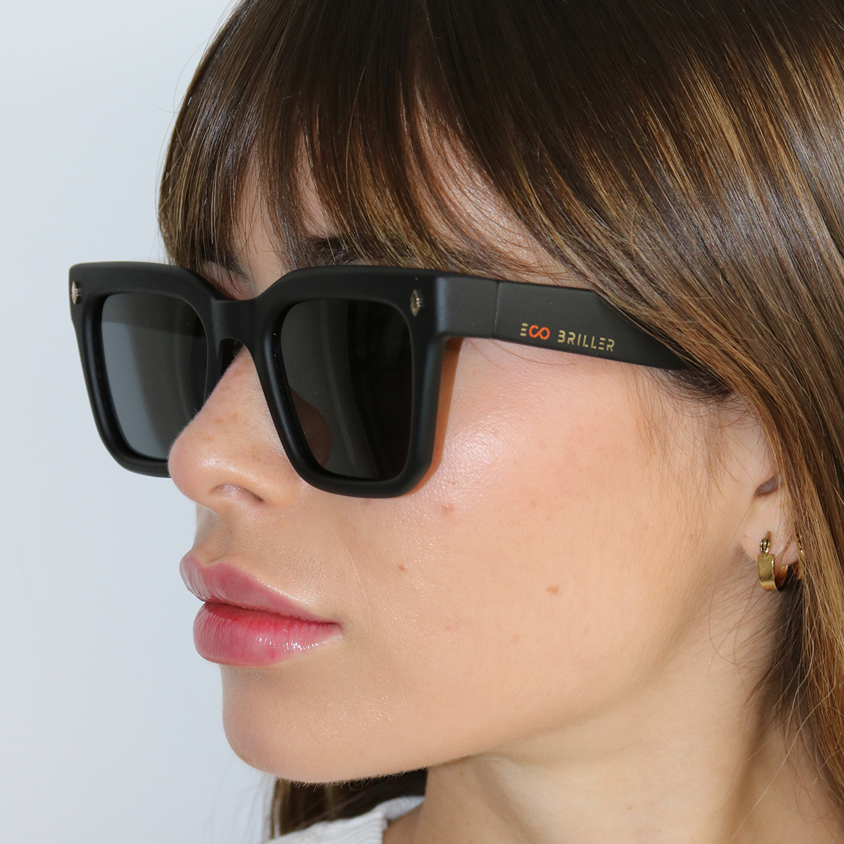 Anteojos De Sol - Jacobs Negro Mate - Lente Gris Polarizado Eco Sustentable