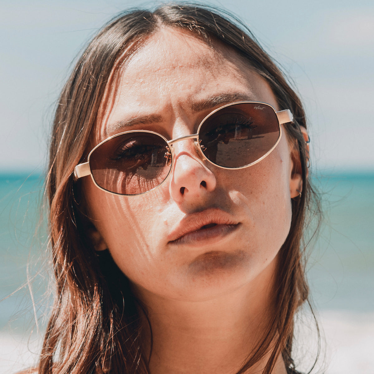 PREVENTA - Anteojos de Sol - Alaska - Dorado - Lente Tostado
