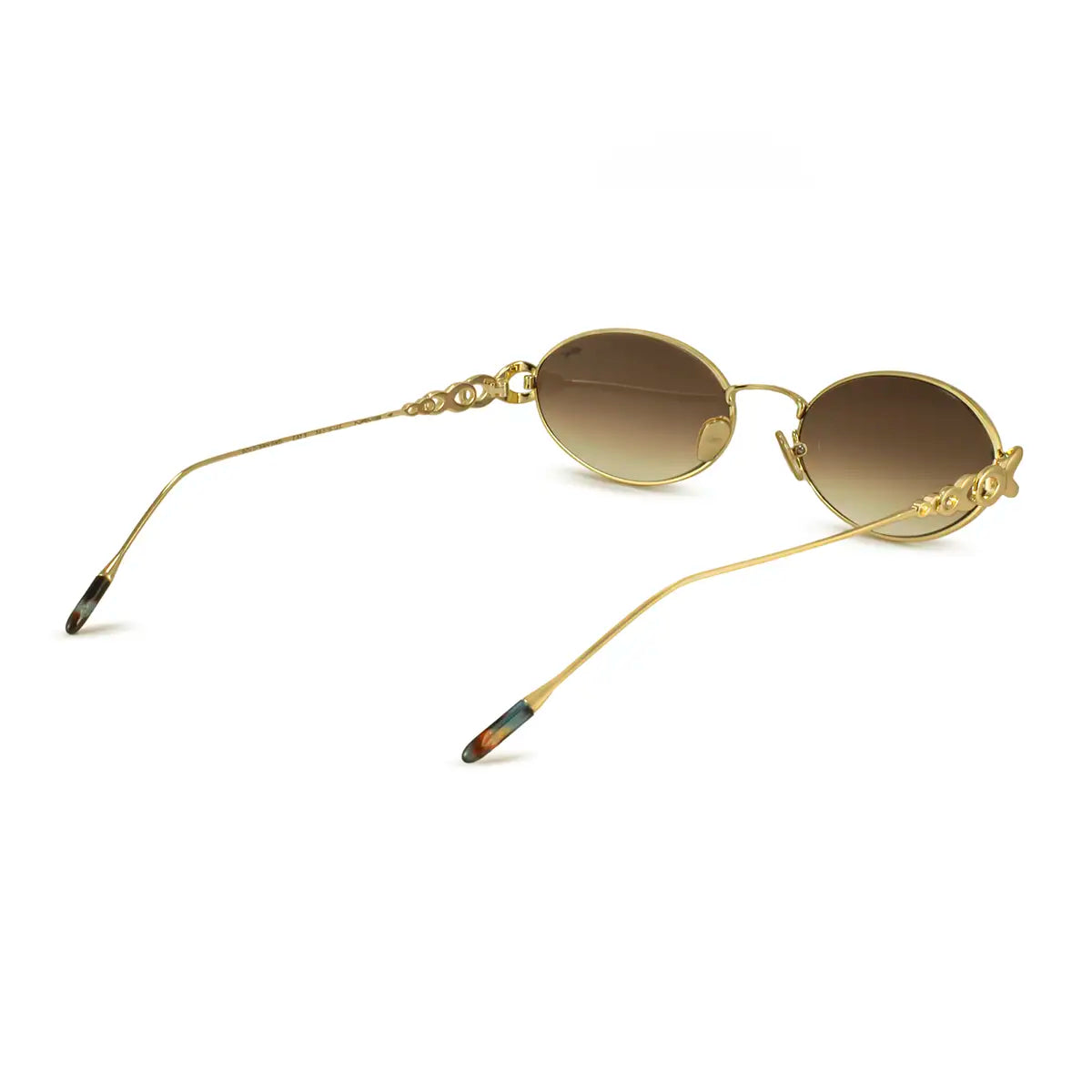 Anteojos de Sol - Namib Dorado Lente Marron Degrade