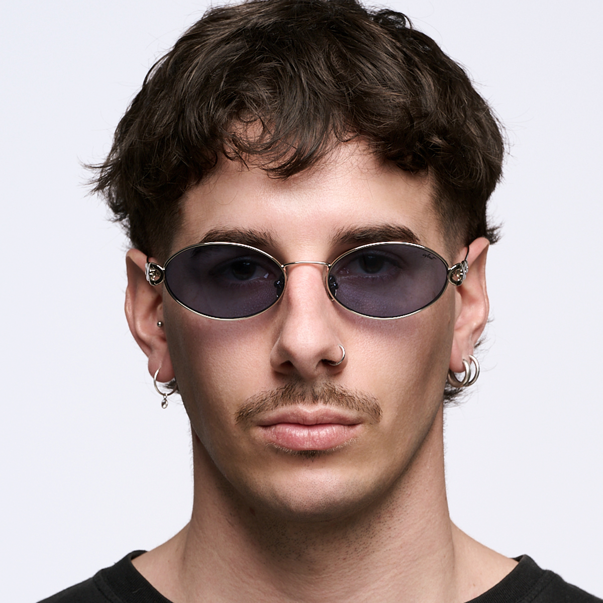 Anteojos de Sol - Namib Plateado Lente Azul