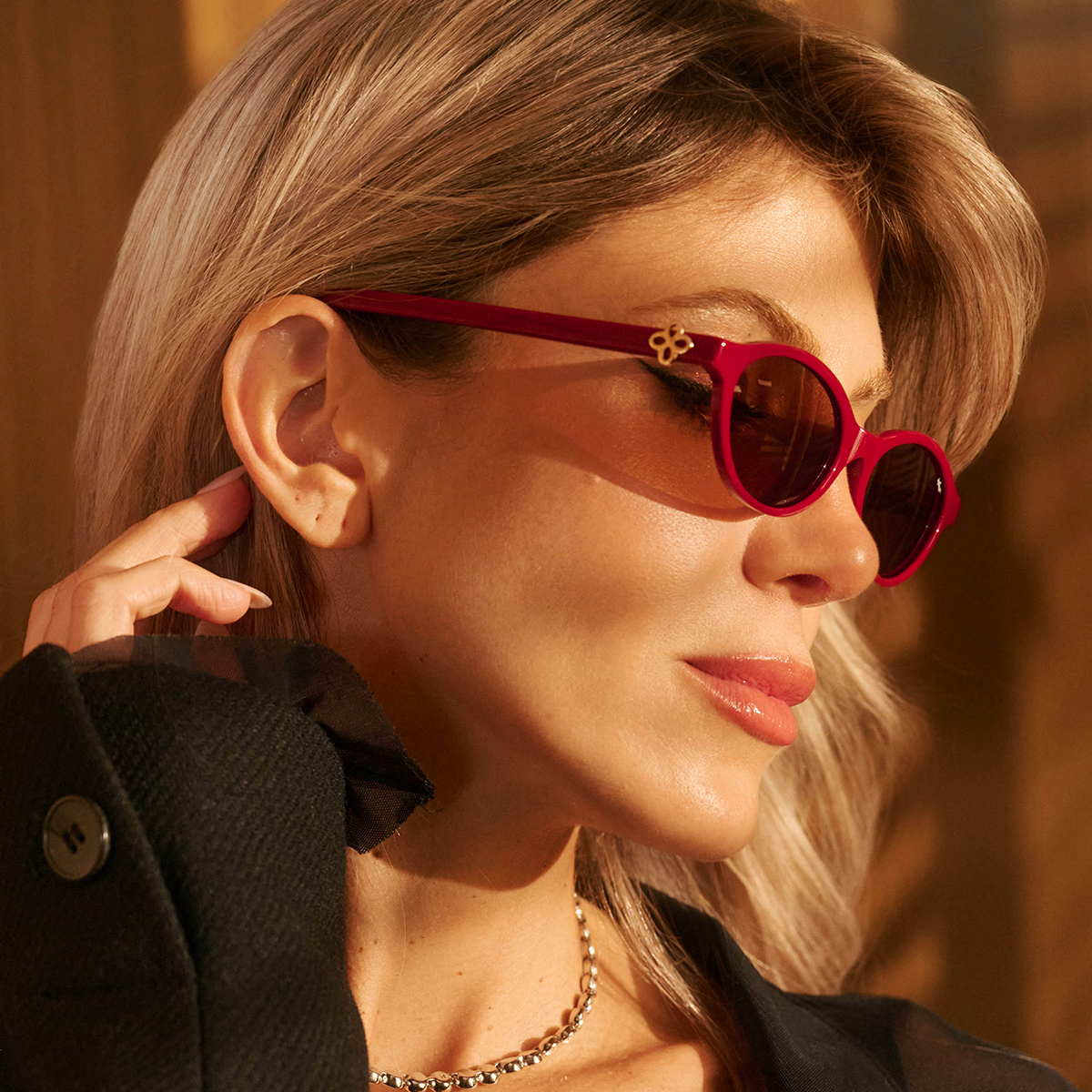 Anteojos de Sol - Naomi Bordo Lente Marron