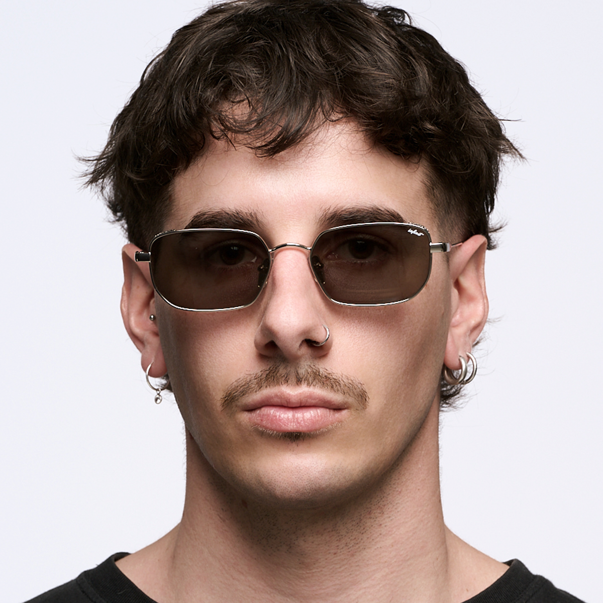 Anteojos de Sol - Palmyra - Plateado - Lente Verde