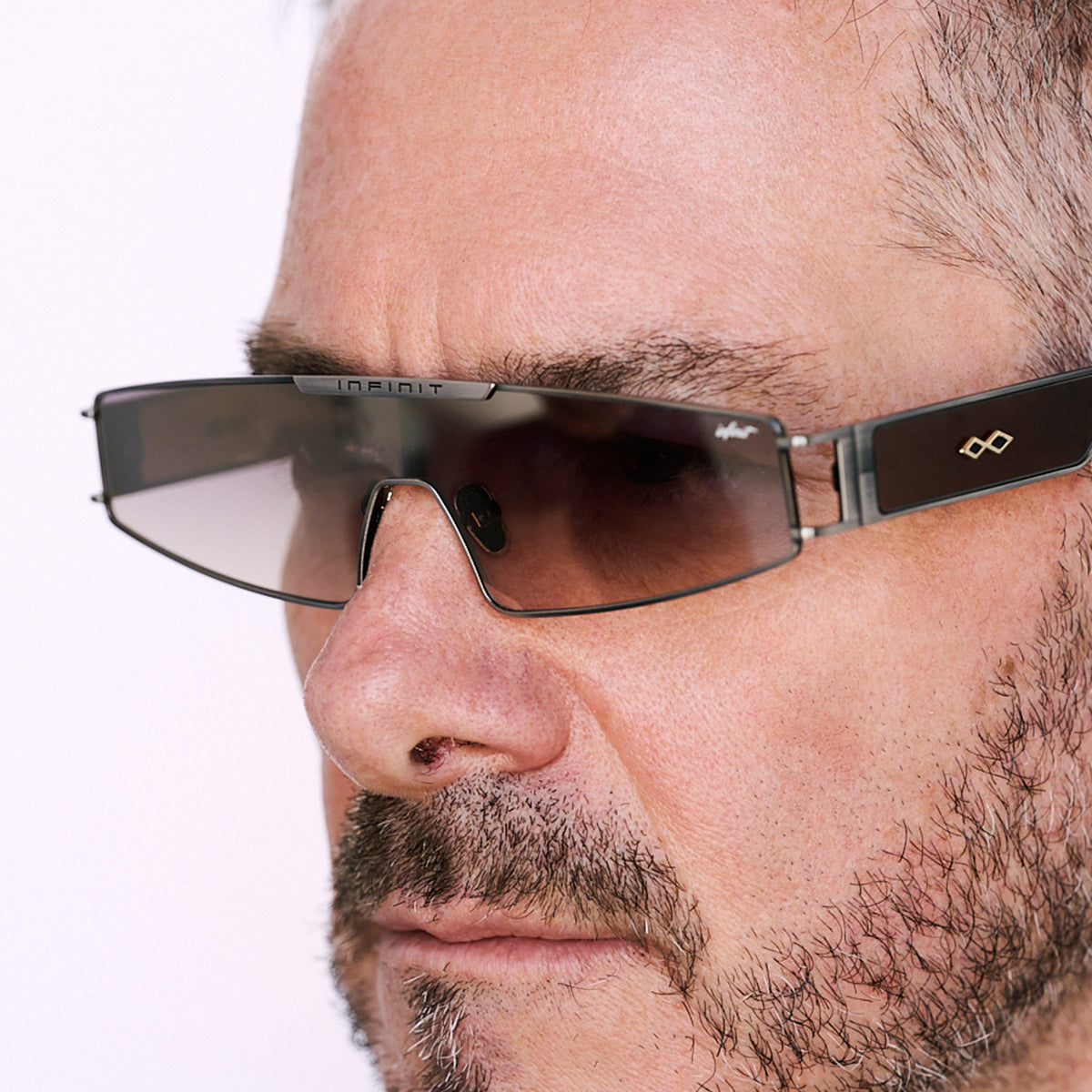 Anteojos de Sol - Panoramic Gris Lente Suave Espejada Coffee Degrade