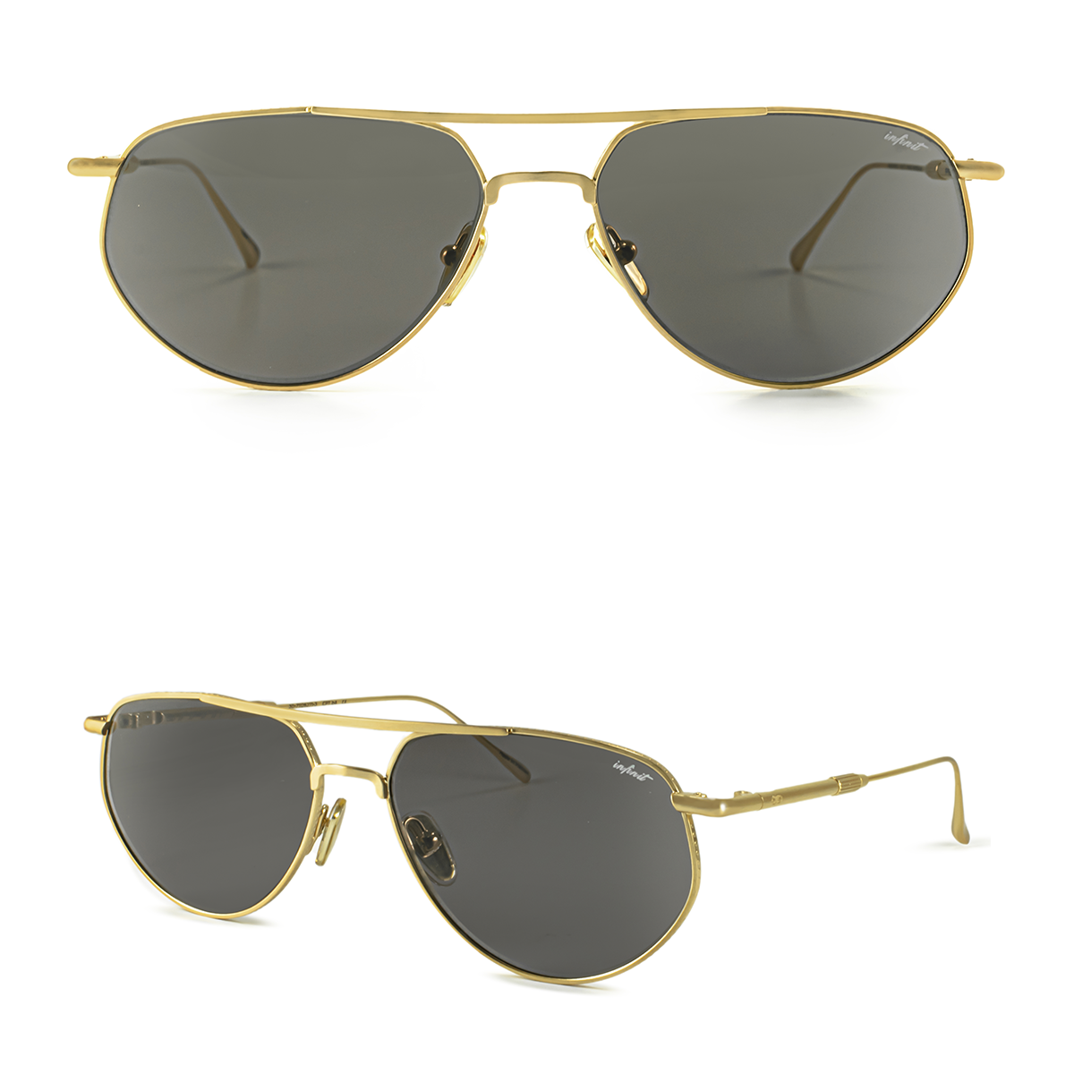 Anteojos de Sol - Petra - Dorado - Lente Gris