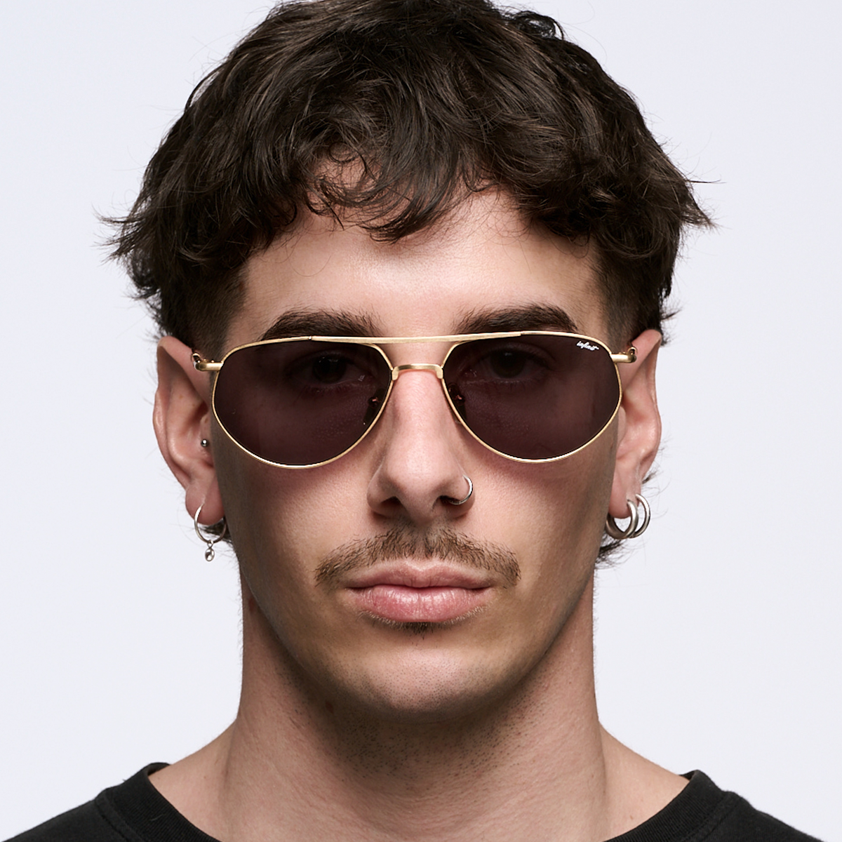 Anteojos de Sol - Petra - Dorado - Lente Gris