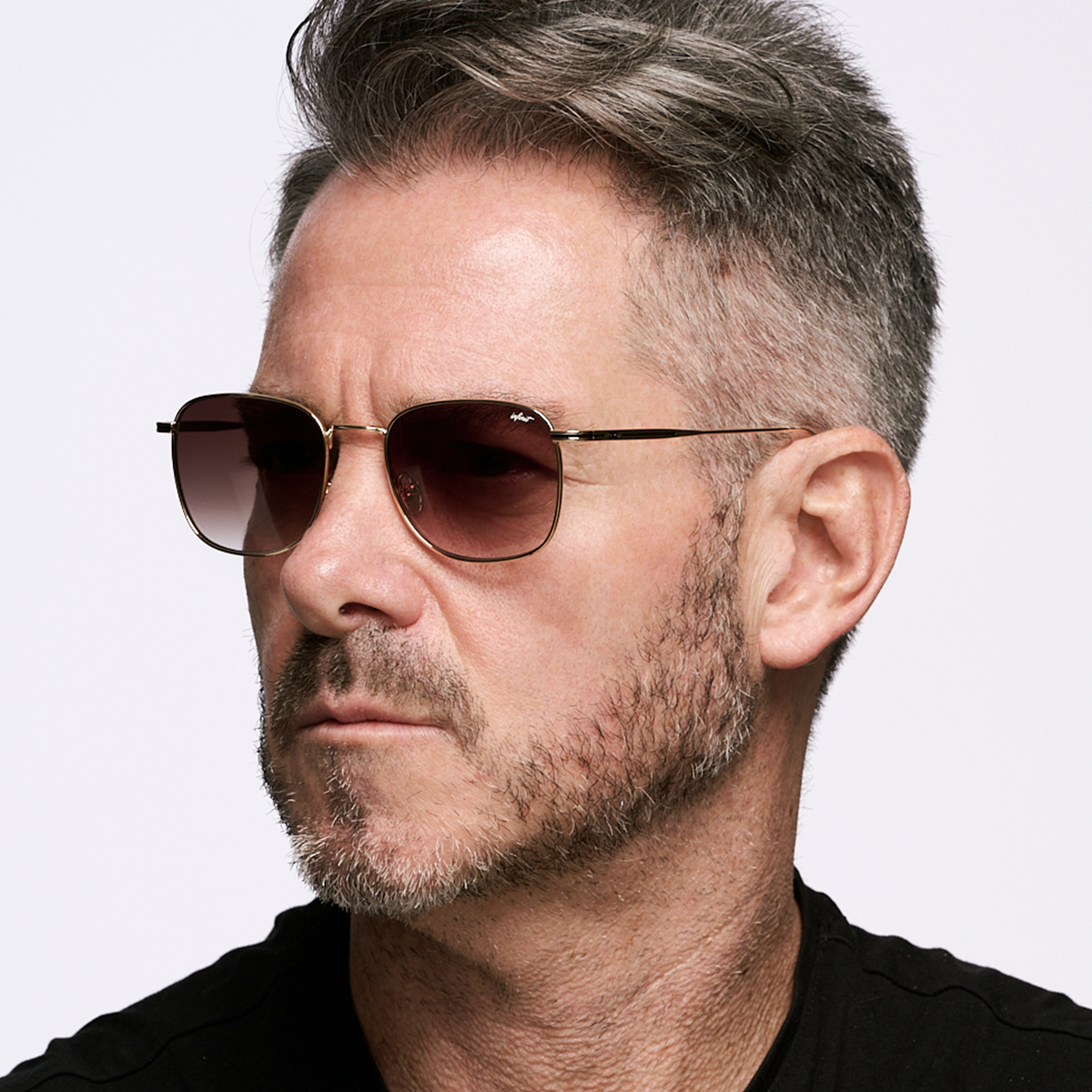 Anteojos de Sol - Secchia Dorado Lente Marron Degrade